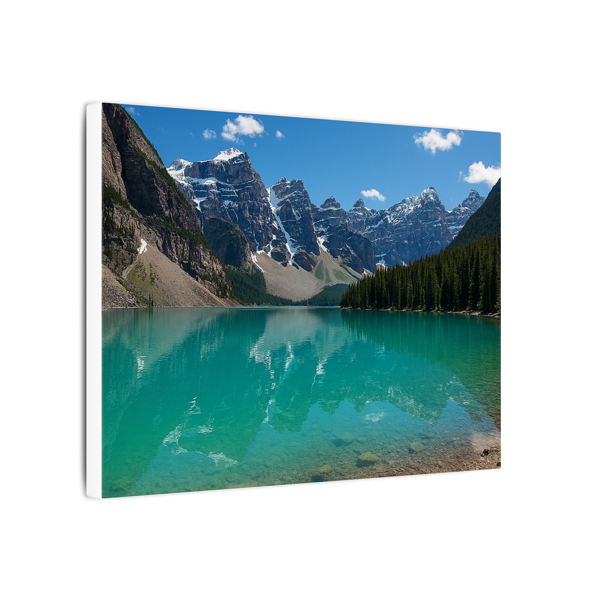 Color Landscape Canvas Print - Rocky Mountain National Park Mountain Lake - Image 2