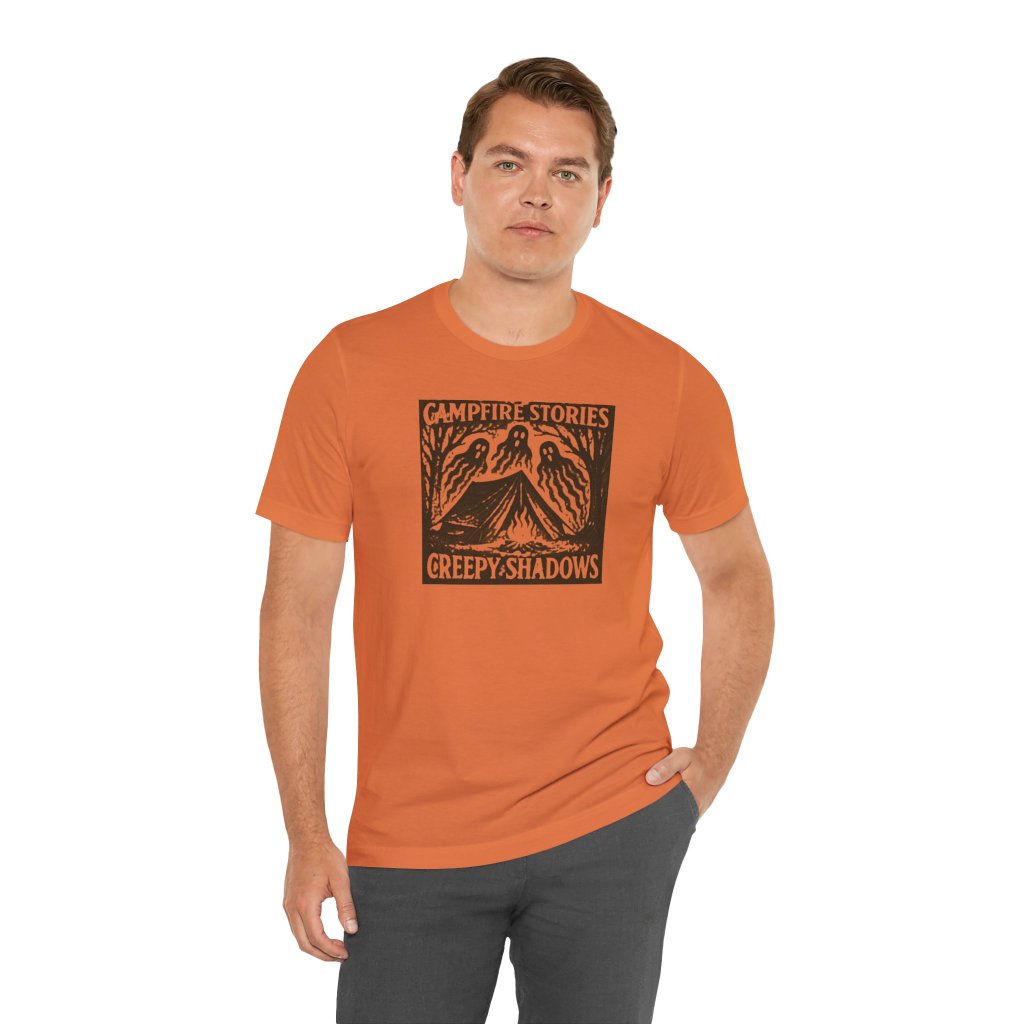 Halloween Graphic Tee Adventure - Campfire Stories Creepy Shadows - Destination Unknown
