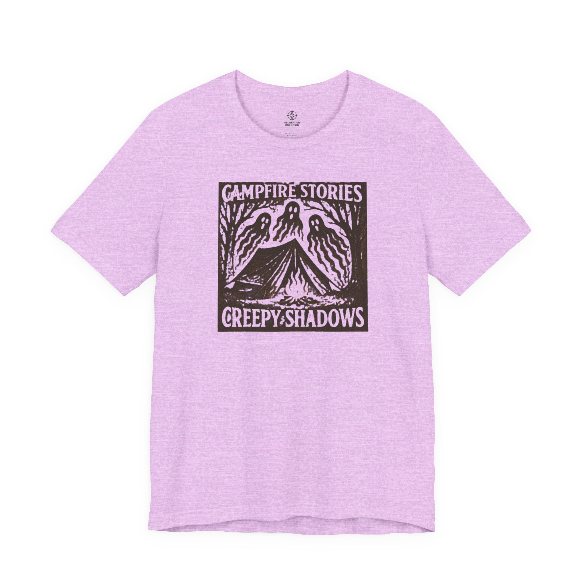 Halloween Graphic Tee Adventure - Campfire Stories Creepy Shadows - Destination Unknown - Image 48