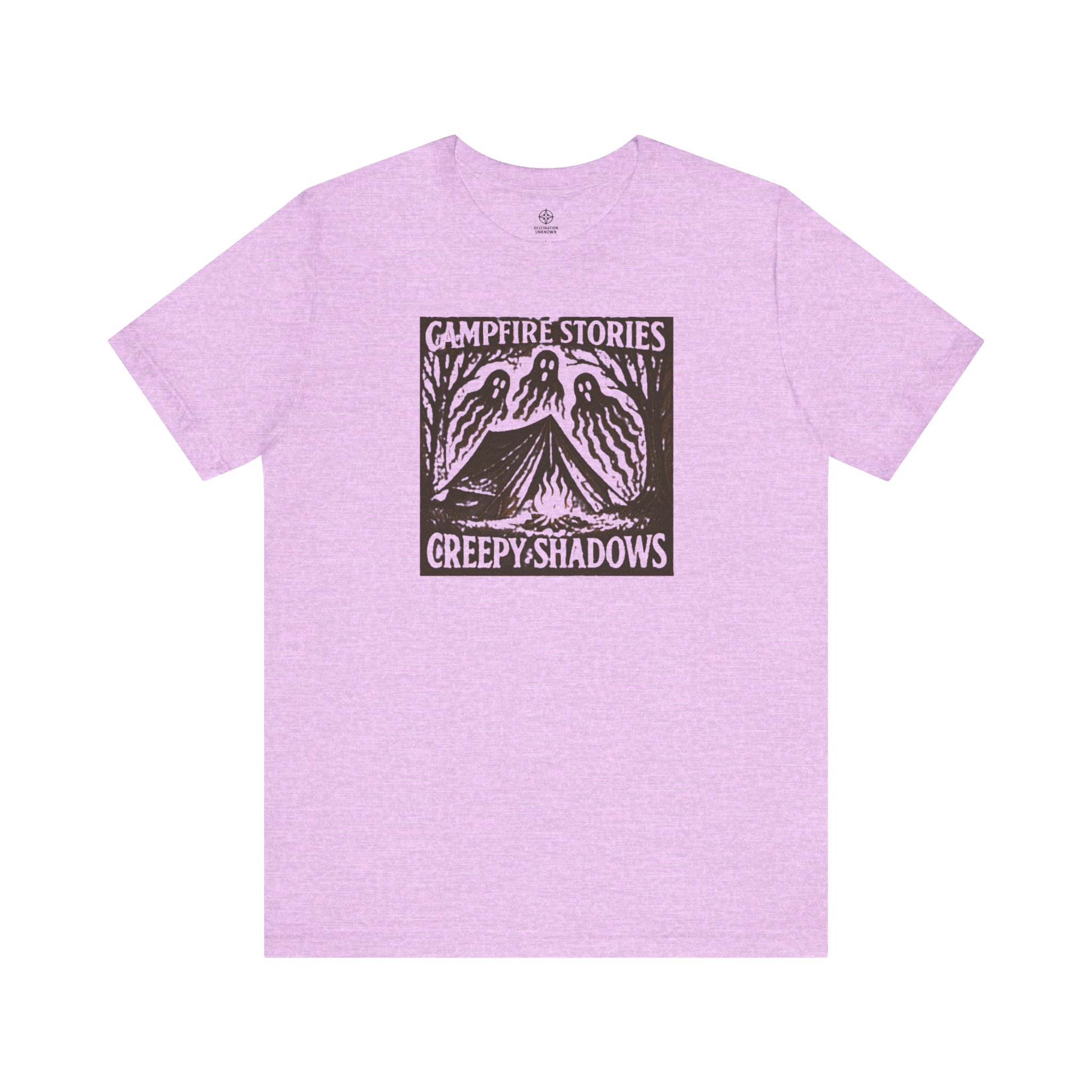 Halloween Graphic Tee Adventure - Campfire Stories Creepy Shadows - Destination Unknown - Image 46