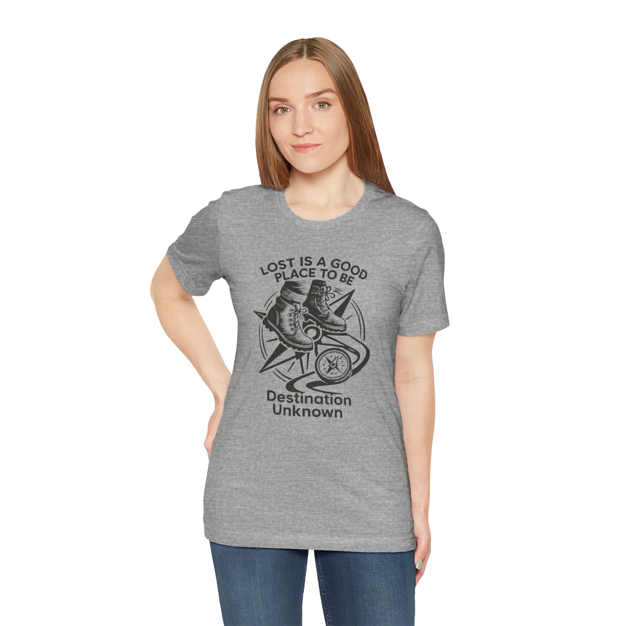 Adventure Inspired Tee - Lost Is a Good Place to Be - Destination Unknown - Image 97