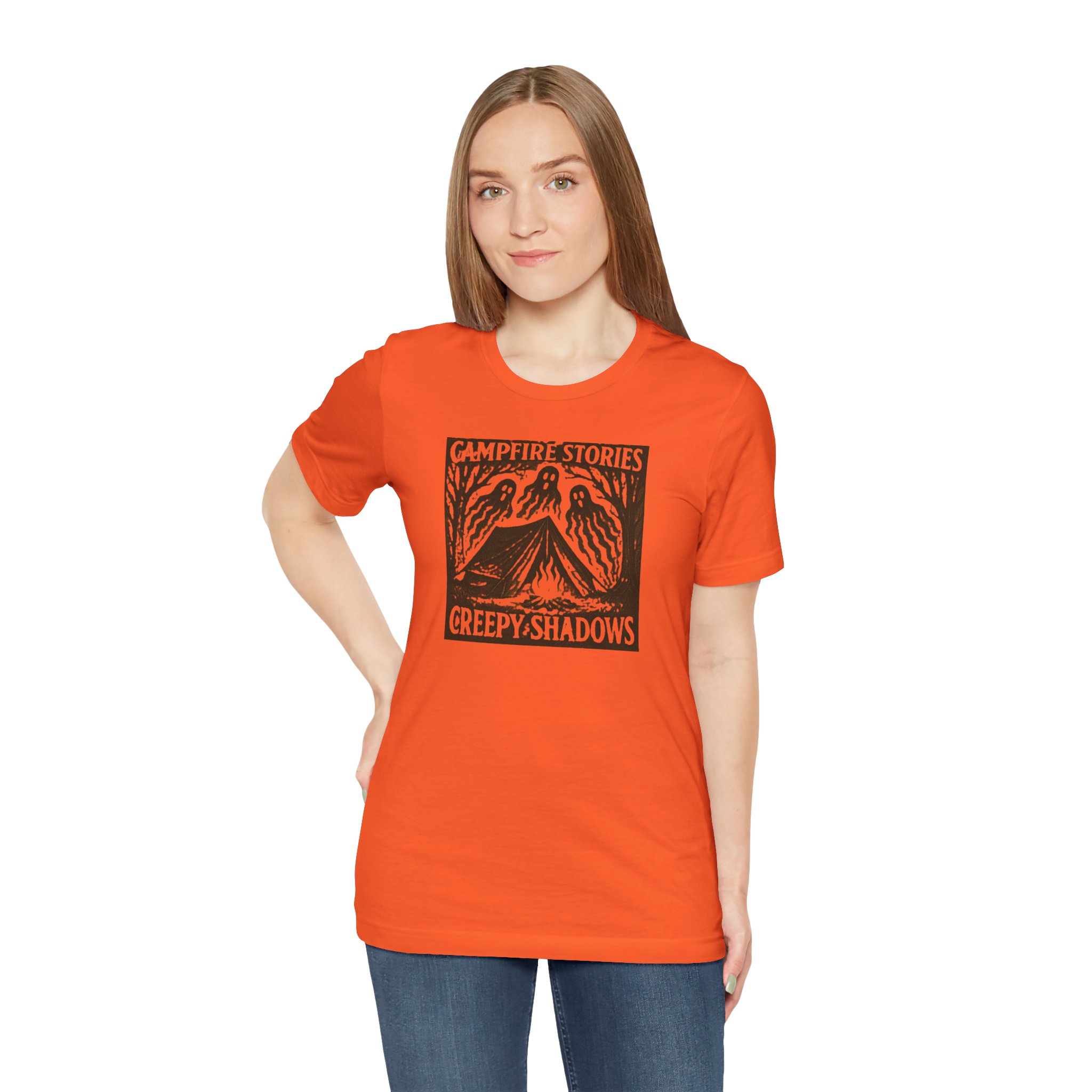 Halloween Graphic Tee Adventure - Campfire Stories Creepy Shadows - Destination Unknown - Image 25
