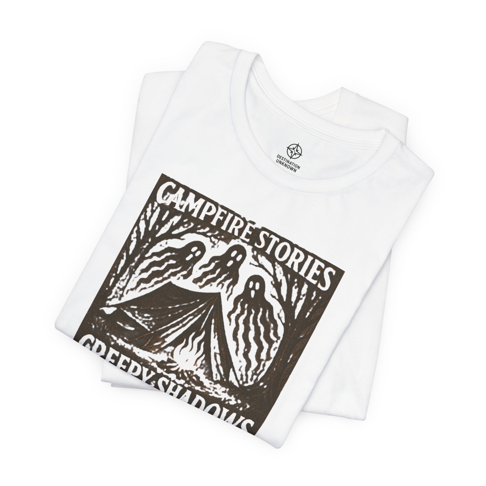 Halloween Graphic Tee Adventure - Campfire Stories Creepy Shadows - Destination Unknown - Image 14