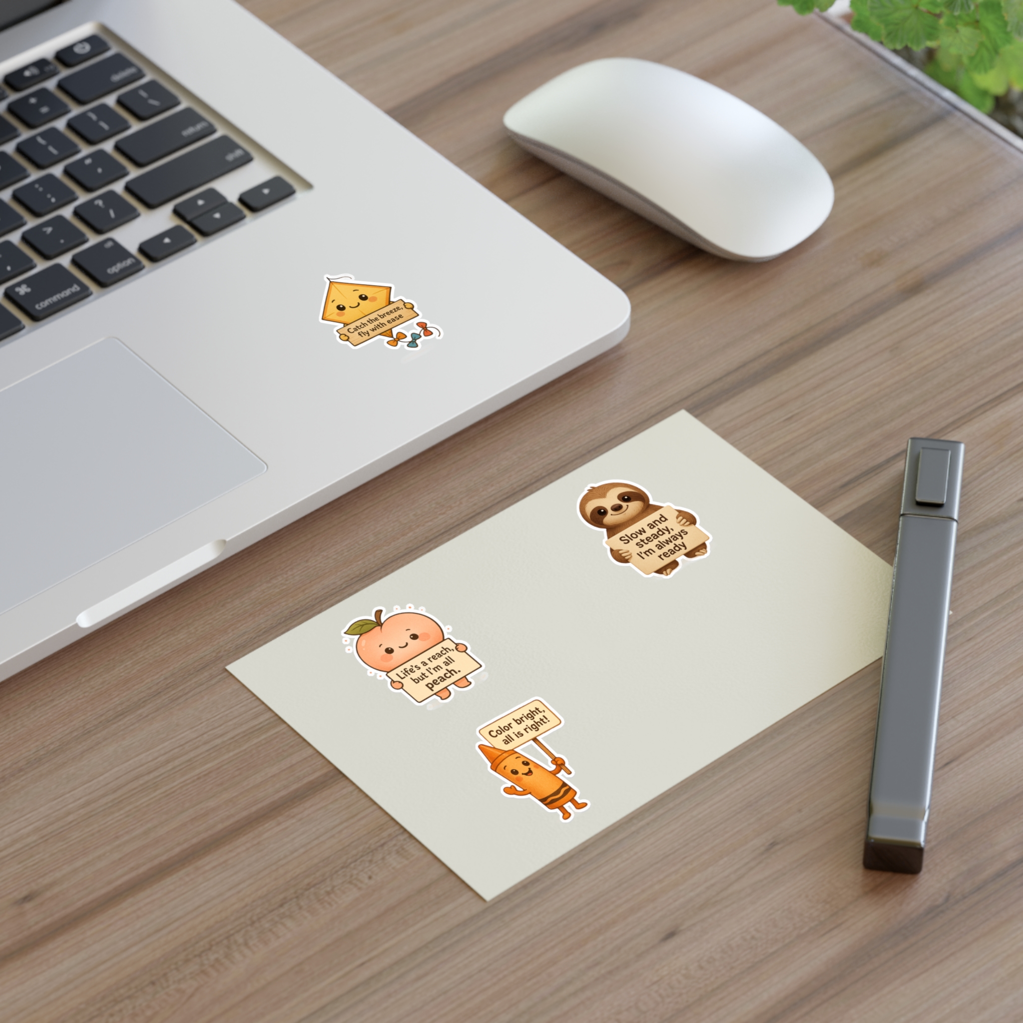 Sticker Sheets - Peach - Sloth - Crayon - Kite - Image 3