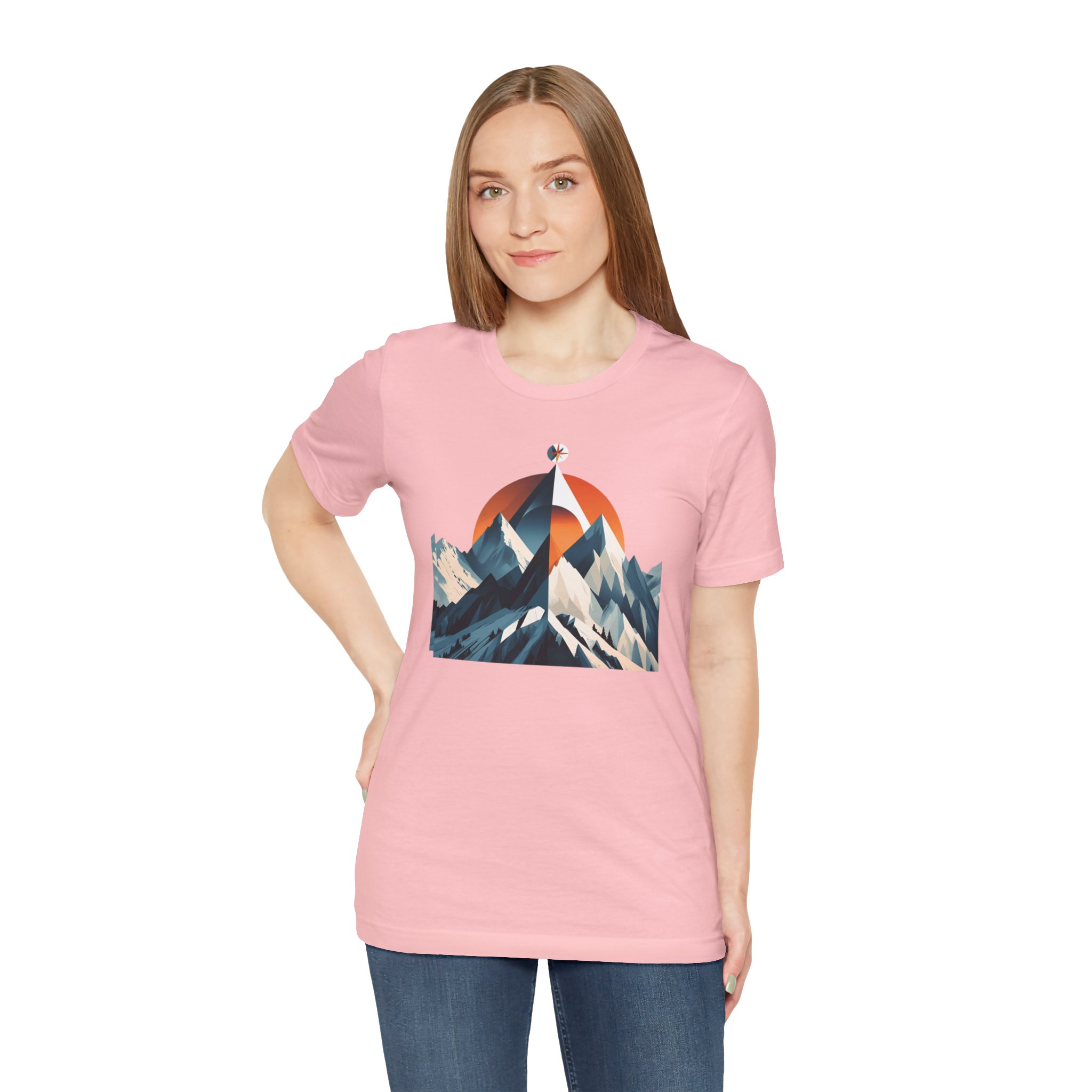 Mountain Compass Graphic Tee - Destination Unknown Tee - Image 86