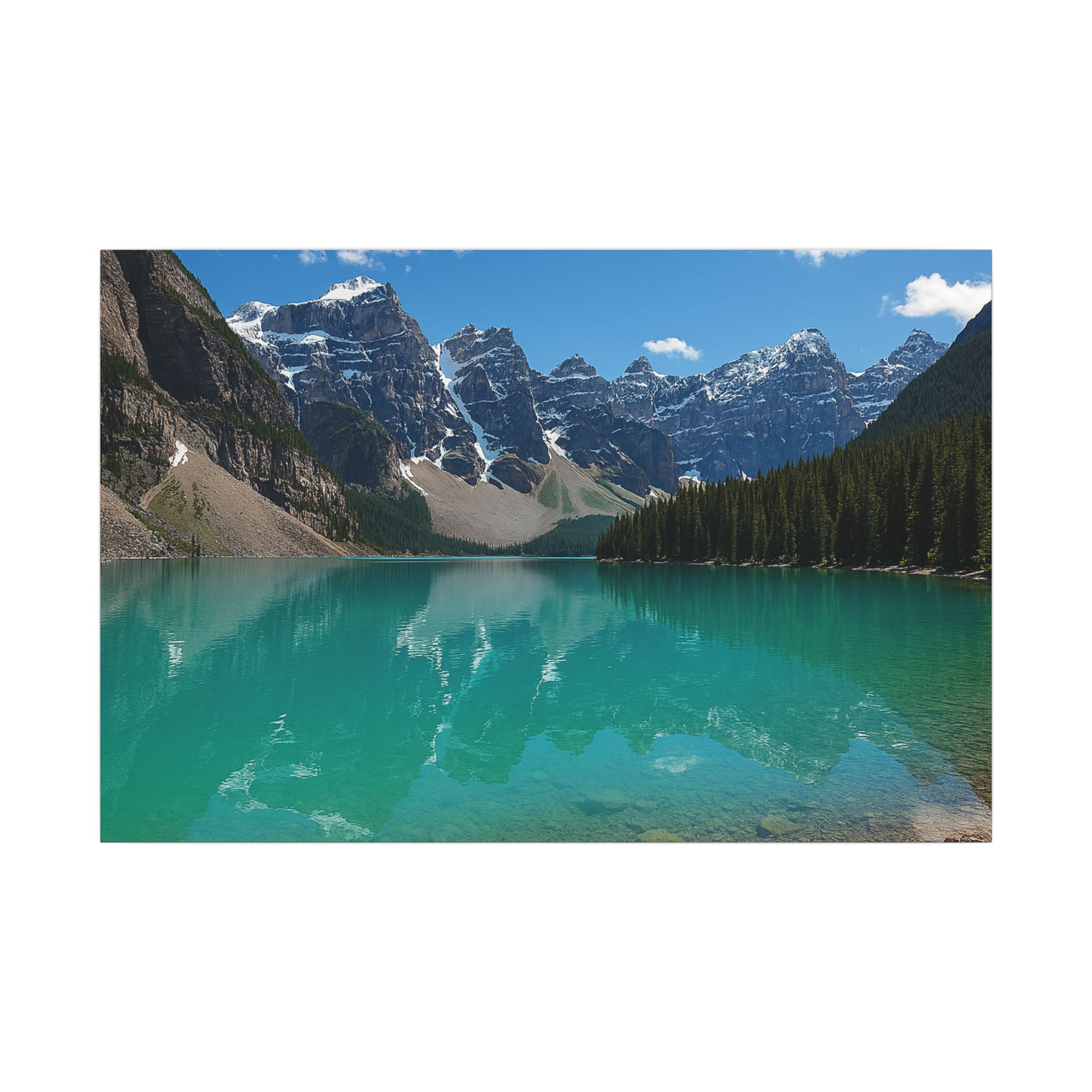 Color Landscape Canvas Print - Rocky Mountain National Park Mountain Lake - Image 17