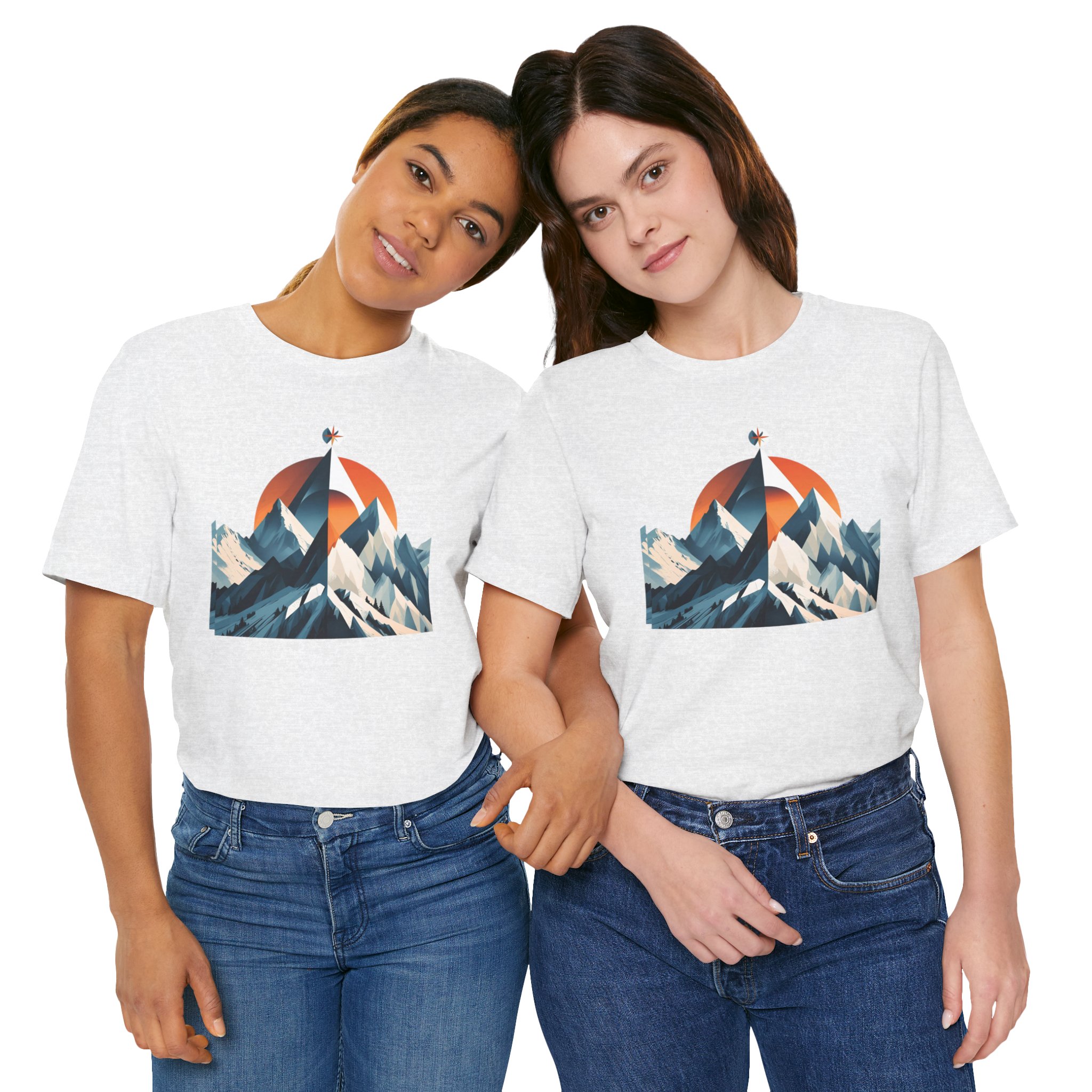 Mountain Compass Graphic Tee - Destination Unknown Tee - Image 24