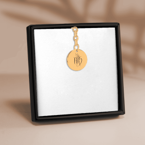 Floral Zodiac Sign Coin Keychain - All Signs