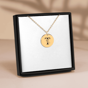 Floral Initial Necklace