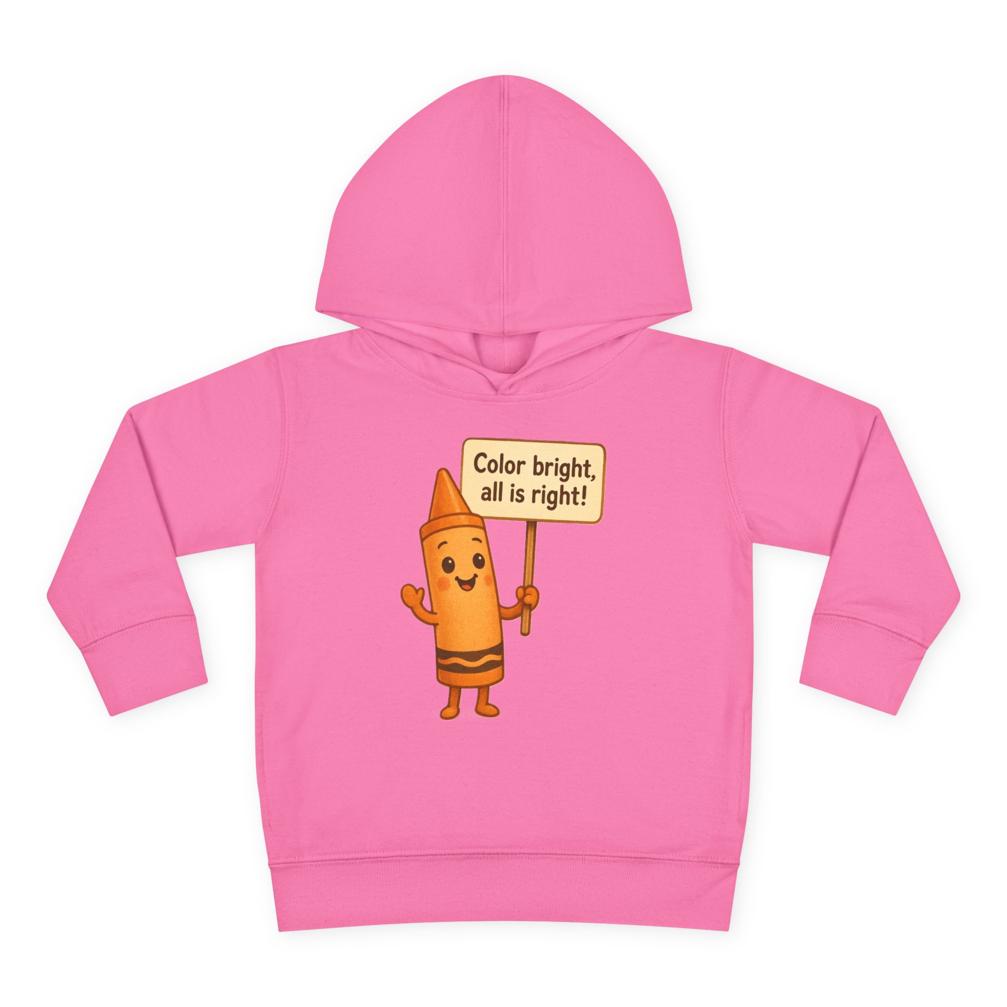 Colorful Toddler Hoodie - Cheerful Crayon - Image 25