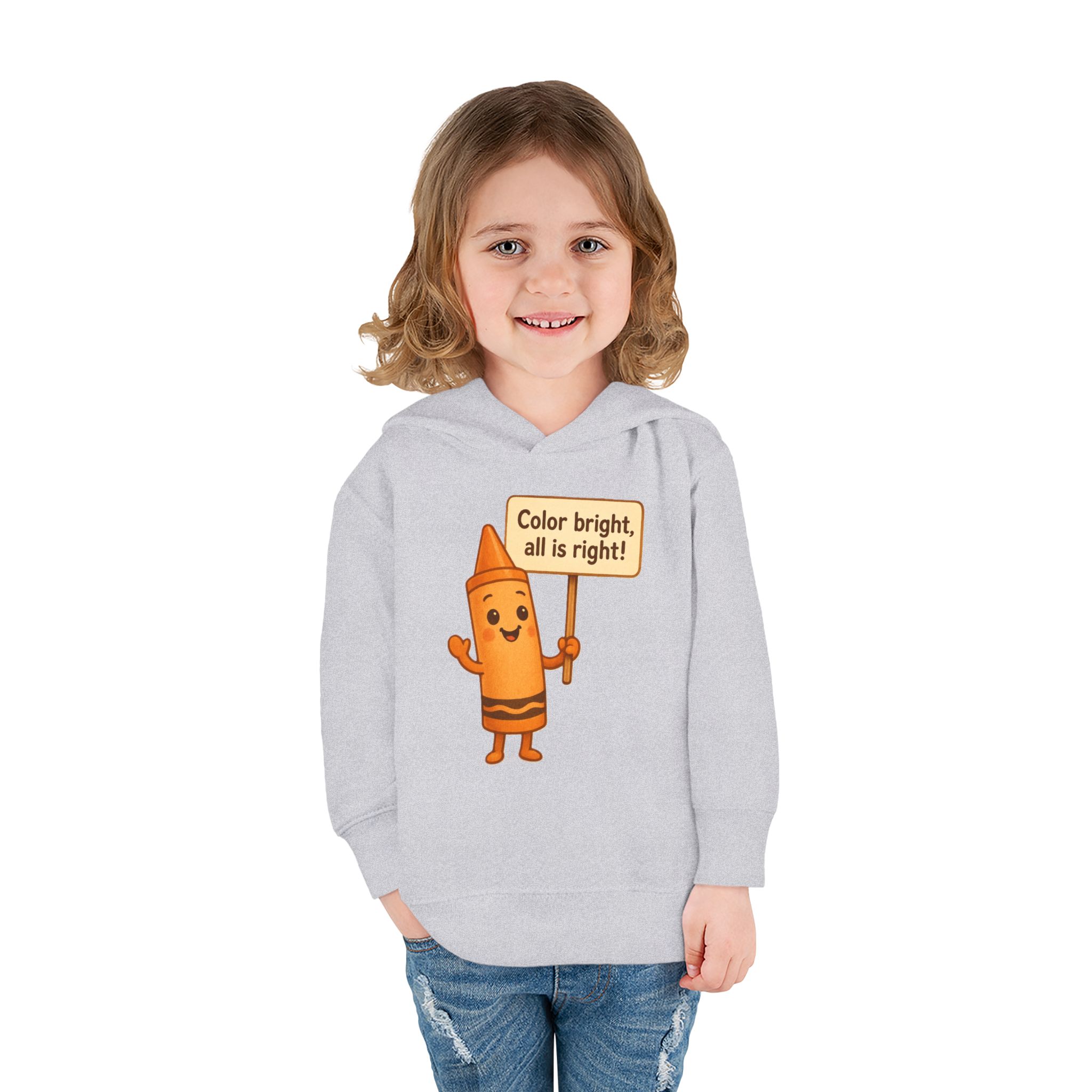 Colorful Toddler Hoodie - Cheerful Crayon - Image 12