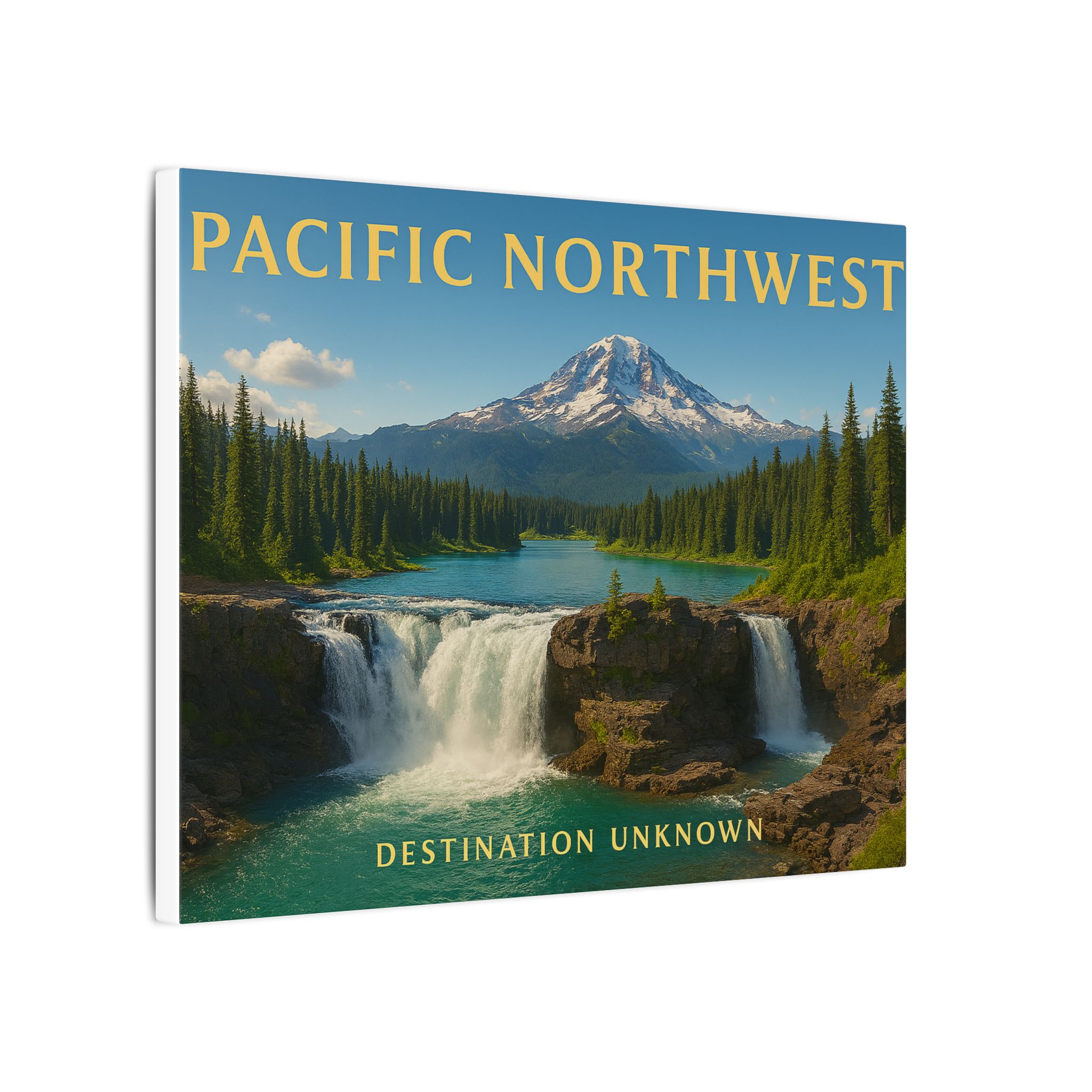 Misty Pines & Mountain Lines - Pacific Northwest Canvas Art - Wanderlust Landscapes Series - Image 6
