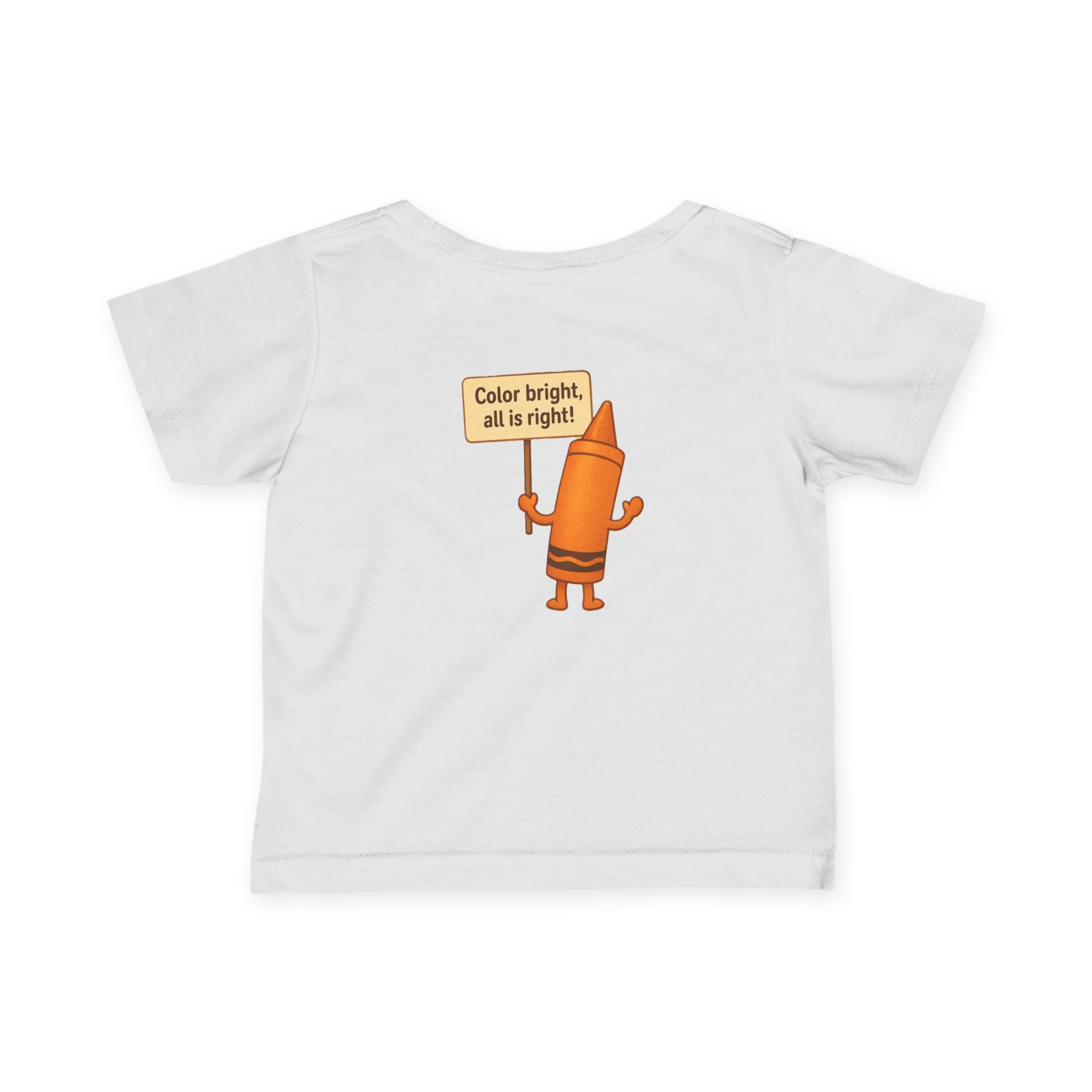Colorful Toddler T-Shirt: Cheerful Crayon - Image 5
