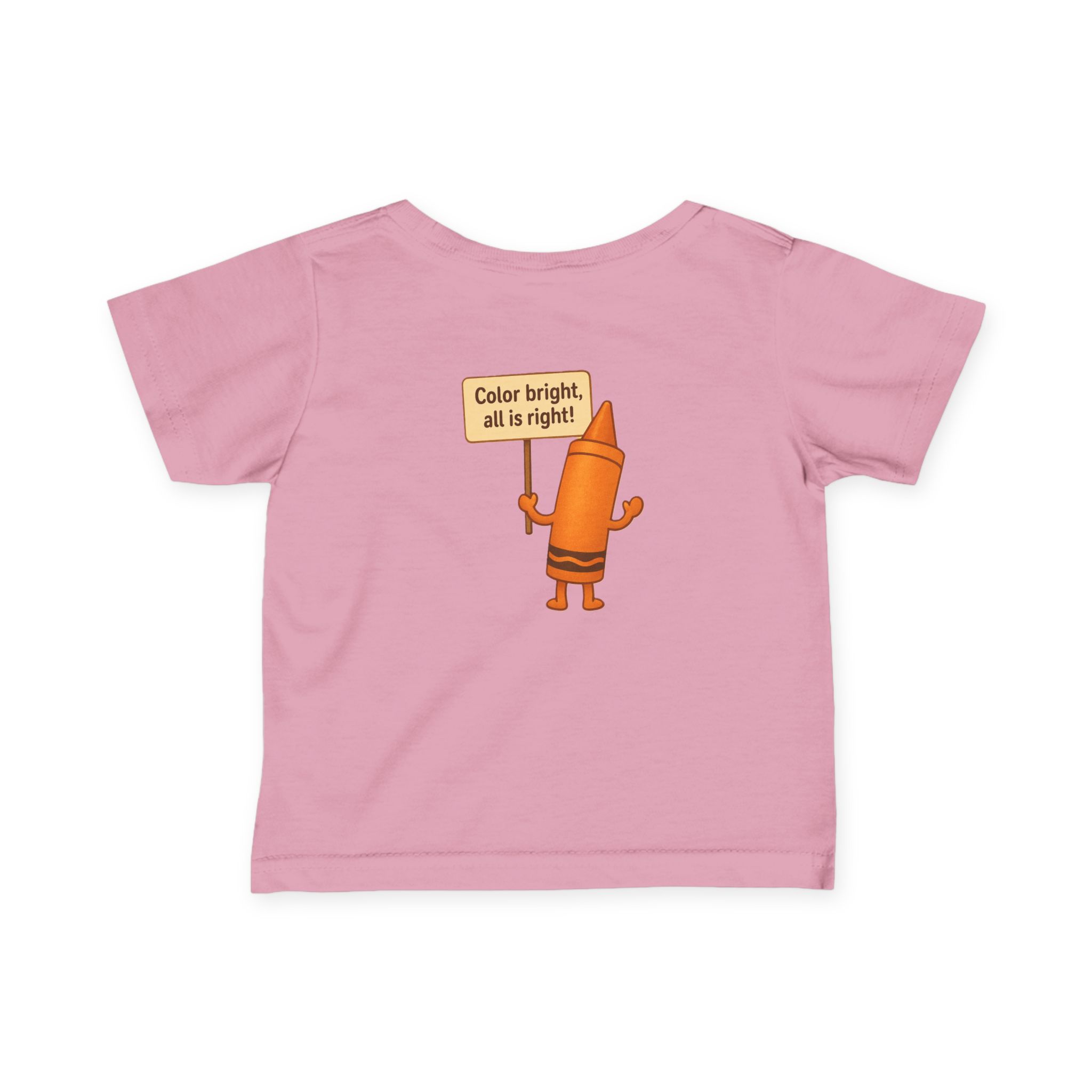 Colorful Toddler T-Shirt: Cheerful Crayon - Image 26