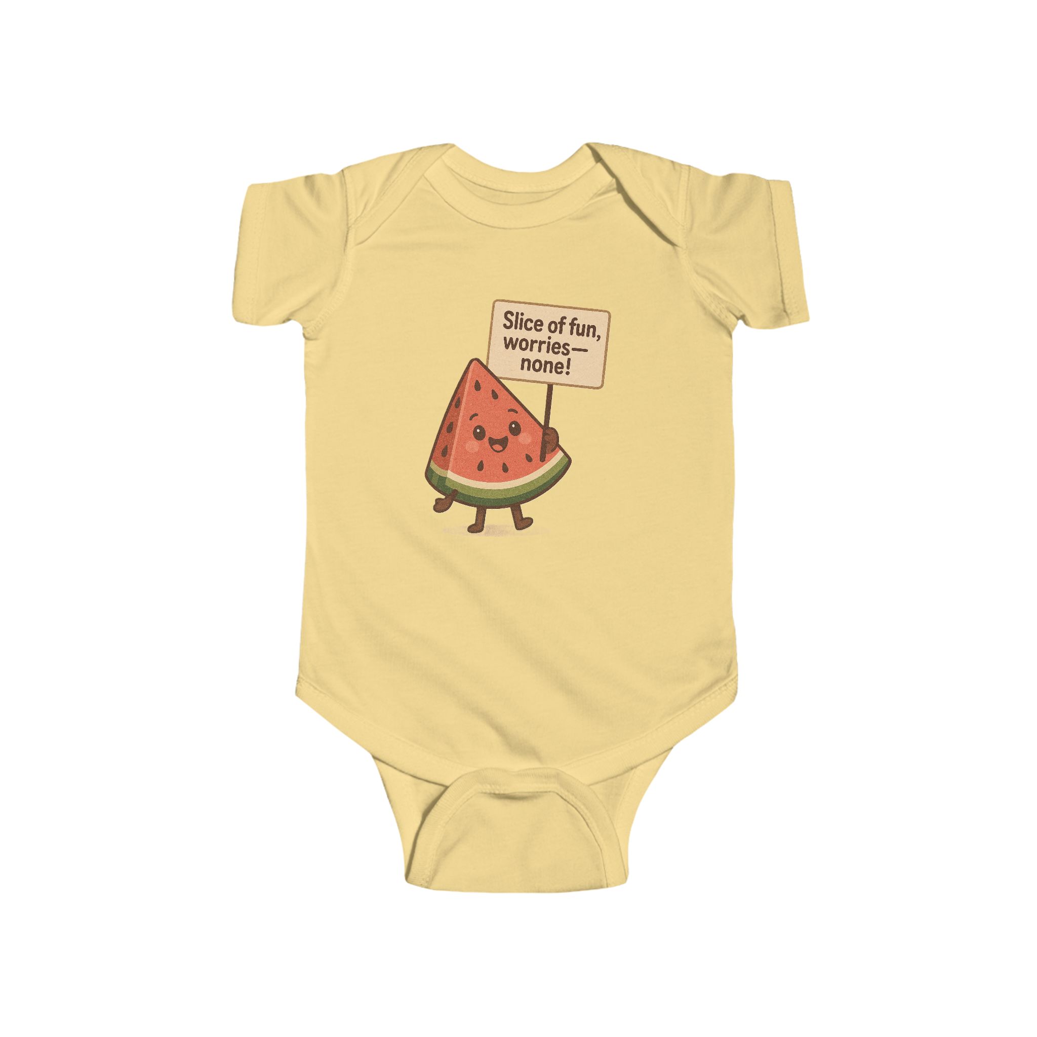 Jolly Watermelon Baby Bodysuit - Cute Infant Onesie - Image 10
