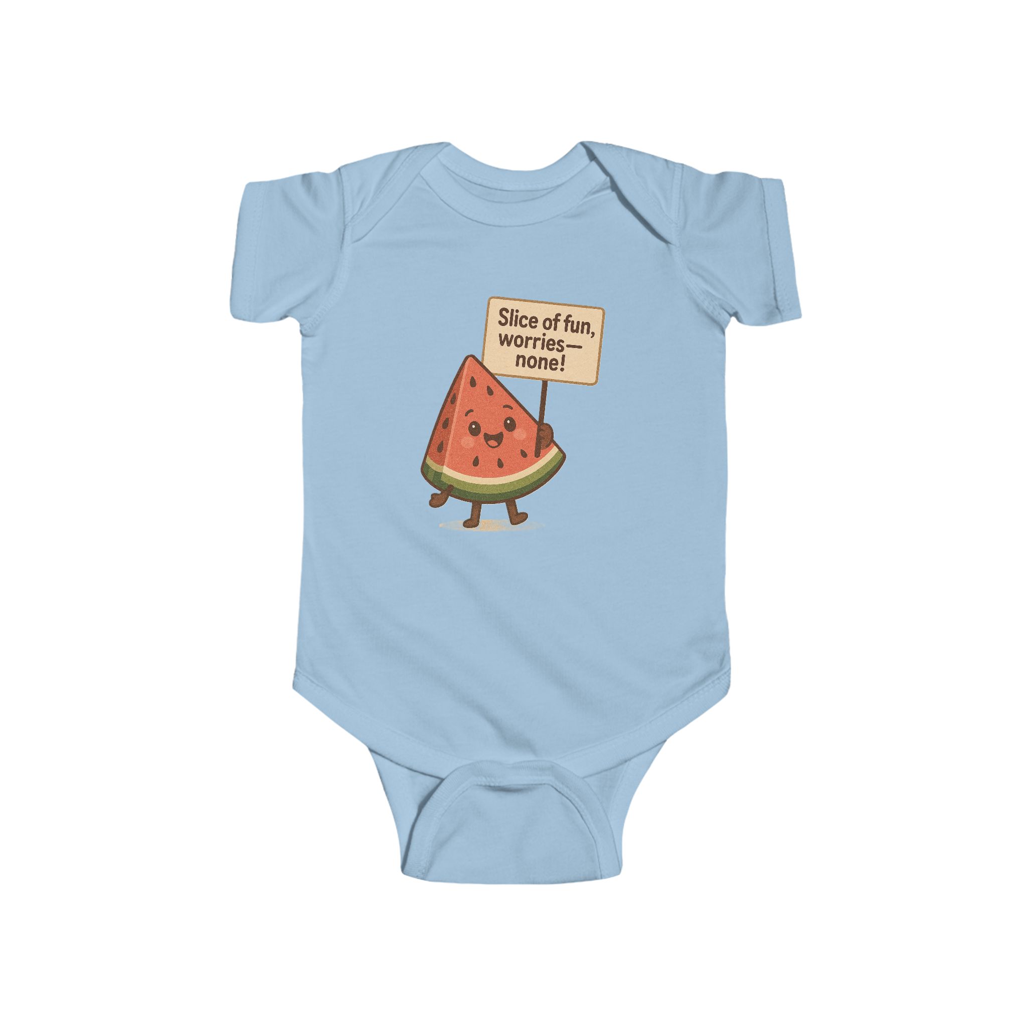 Jolly Watermelon Baby Bodysuit - Cute Infant Onesie - Image 13