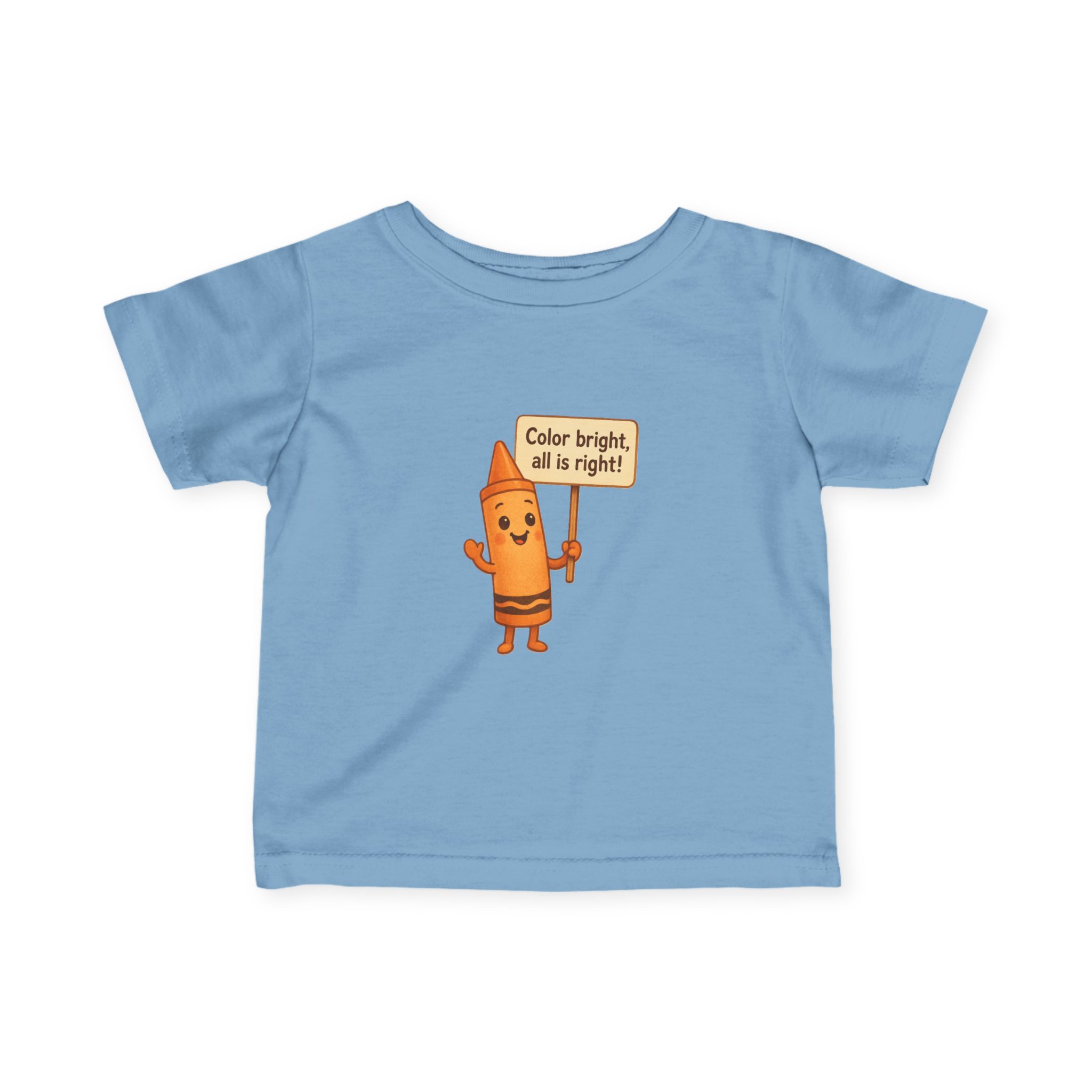 Colorful Toddler T-Shirt: Cheerful Crayon - Image 13