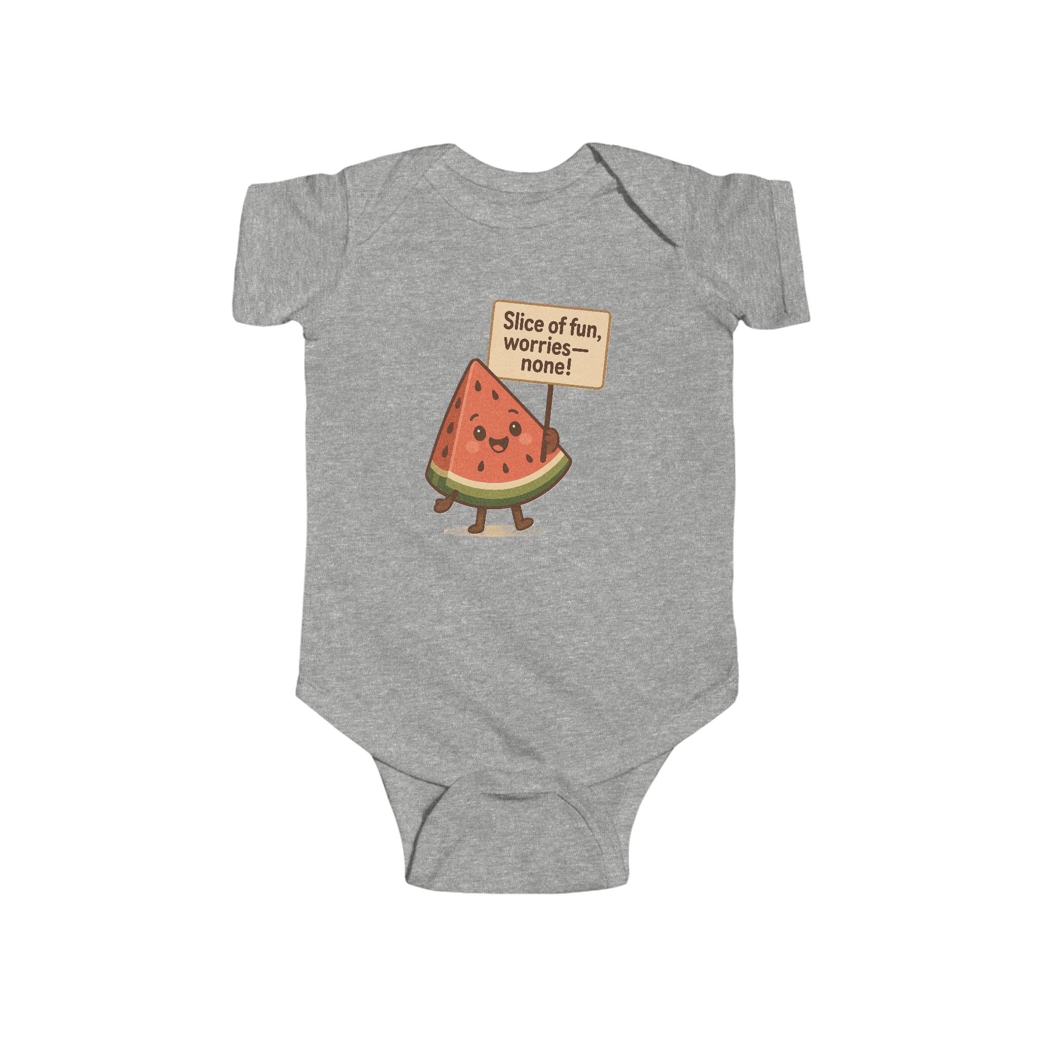 Jolly Watermelon Baby Bodysuit - Cute Infant Onesie