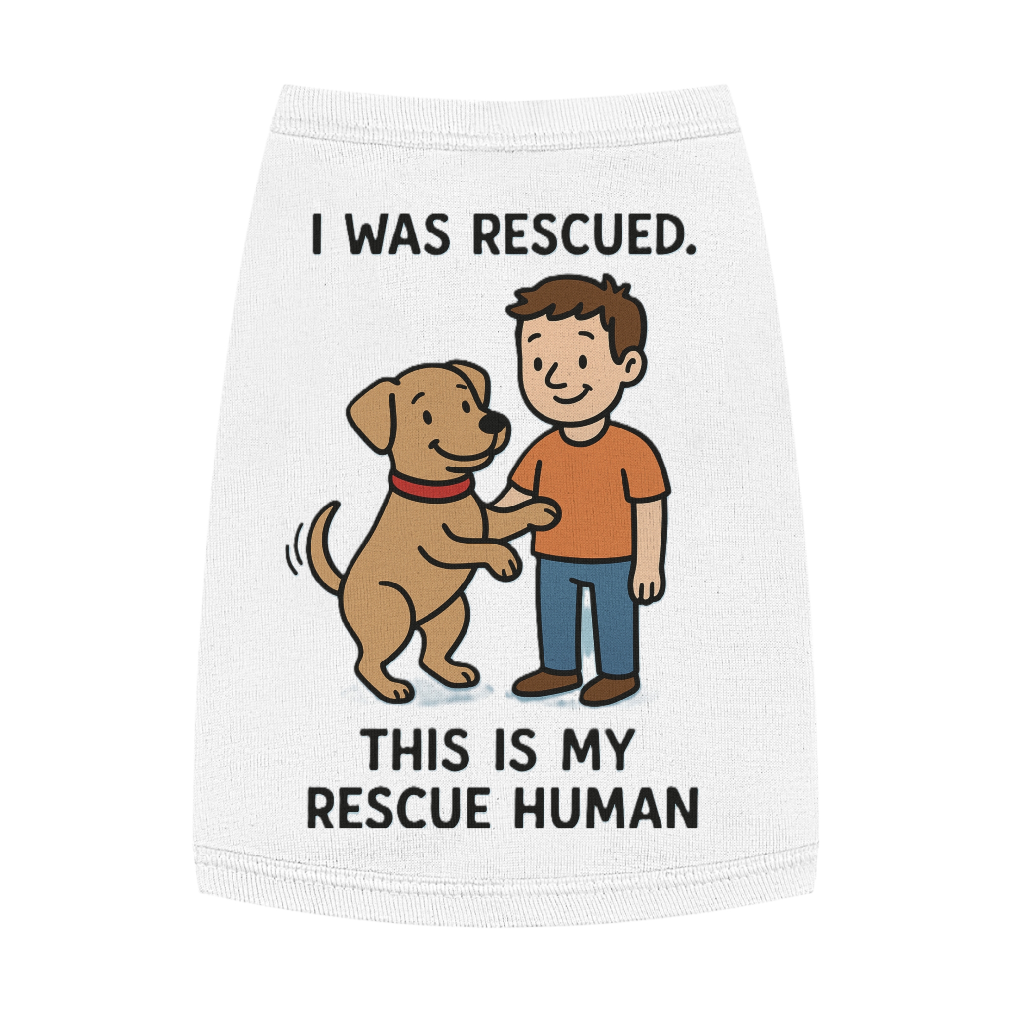 Rescue Human Pet Tank Top - Image 7