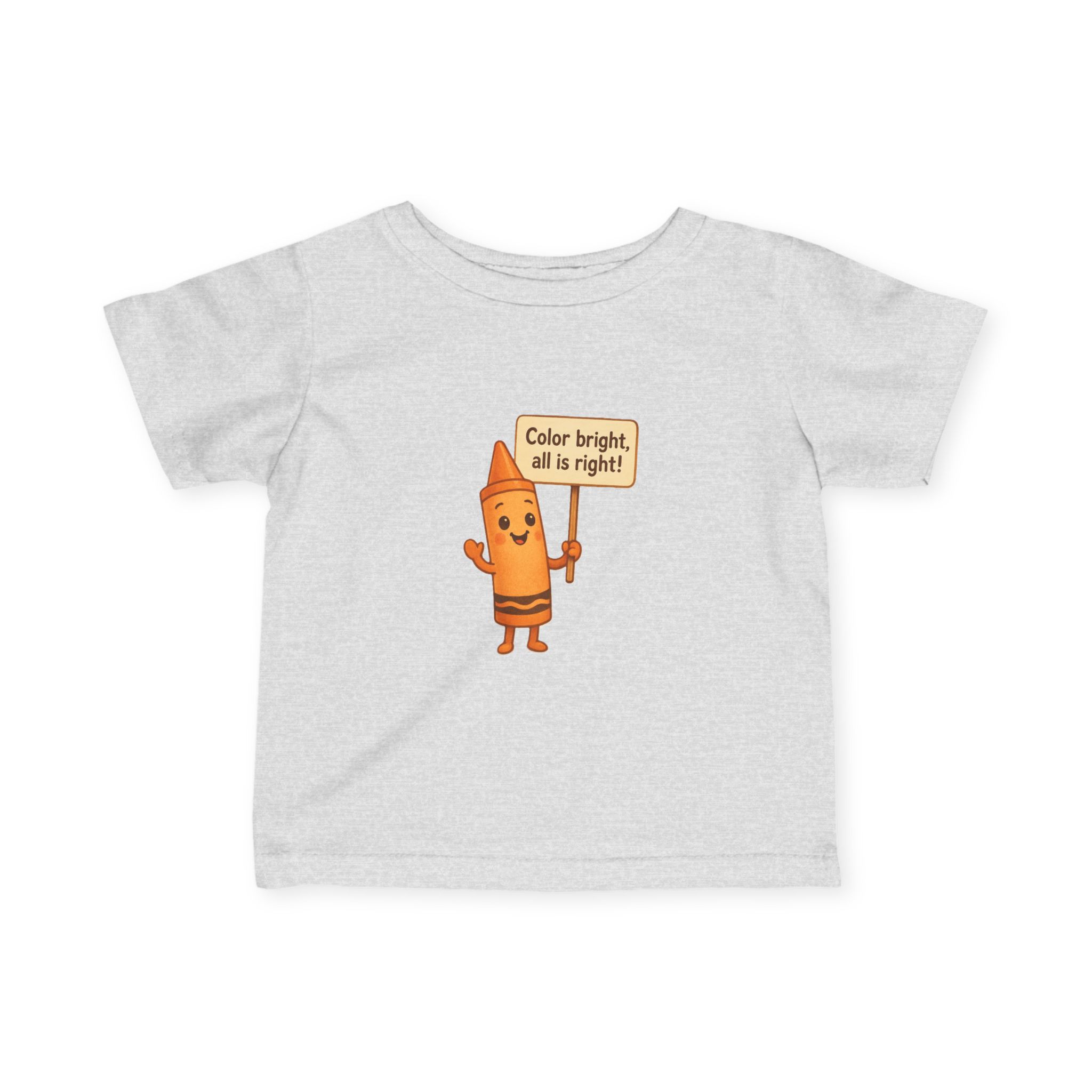 Colorful Toddler T-Shirt: Cheerful Crayon - Image 7
