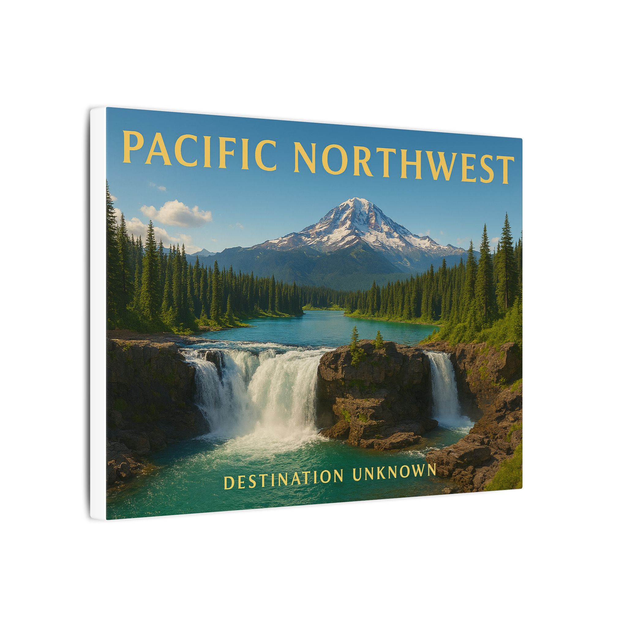 Misty Pines & Mountain Lines - Pacific Northwest Canvas Art - Wanderlust Landscapes Series - Image 2
