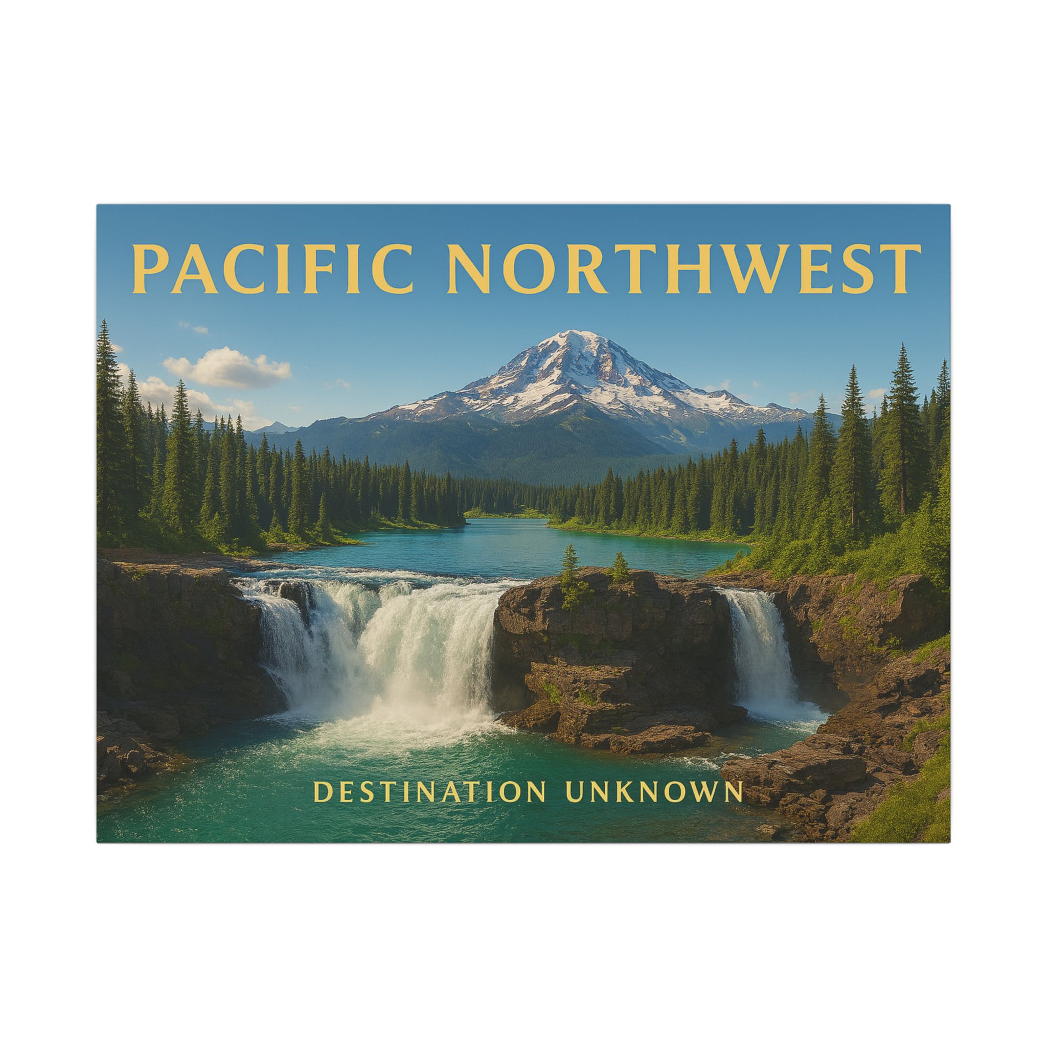Misty Pines & Mountain Lines - Pacific Northwest Canvas Art - Wanderlust Landscapes Series - Image 13