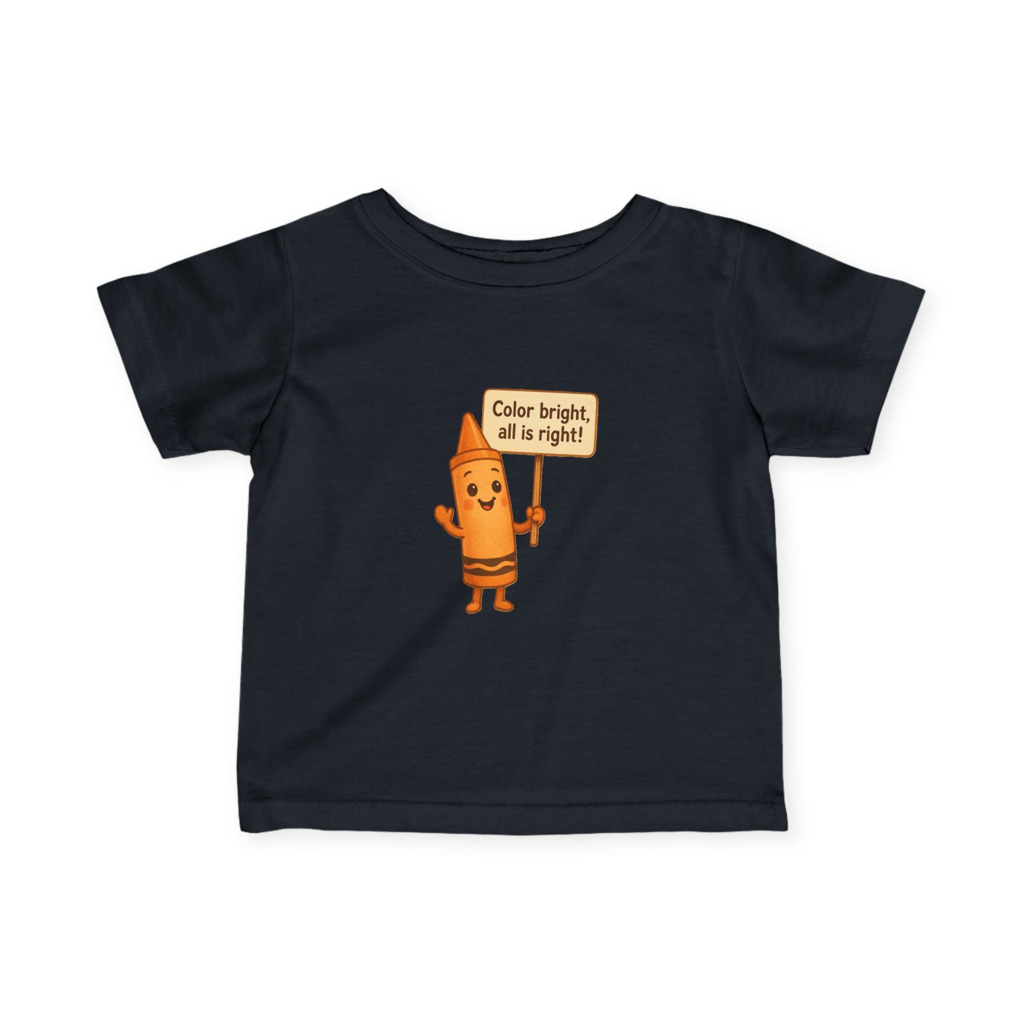 Colorful Toddler T-Shirt: Cheerful Crayon - Image 22