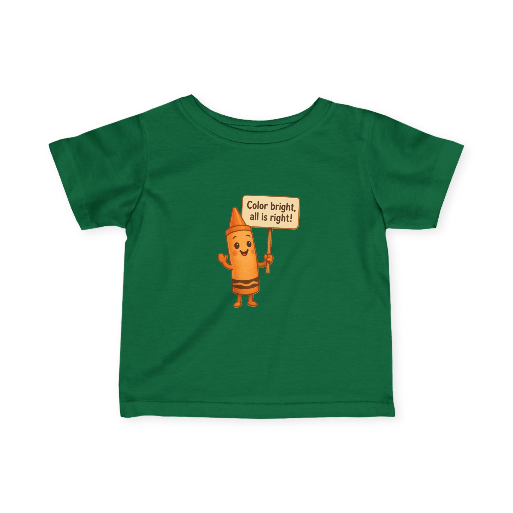 Colorful Toddler T-Shirt: Cheerful Crayon - Image 10