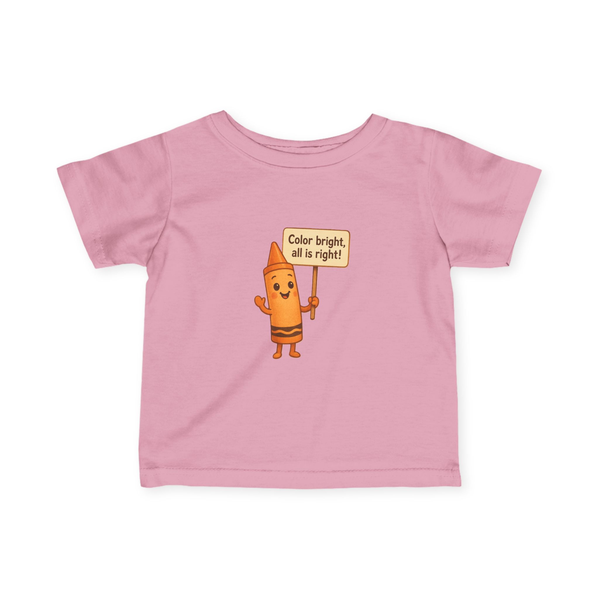 Colorful Toddler T-Shirt: Cheerful Crayon - Image 25