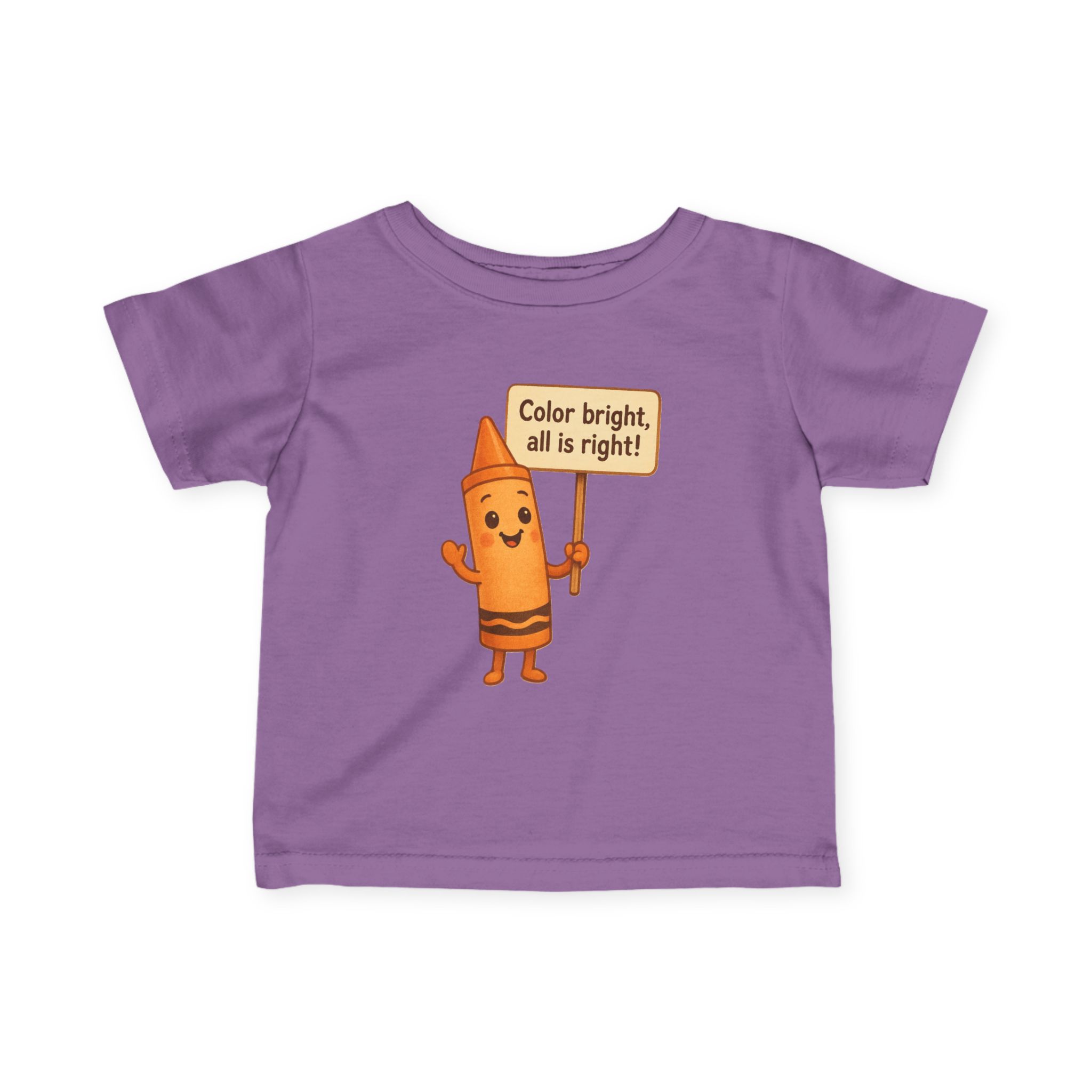 Infant Graphic Tee - Cheerful Crayon