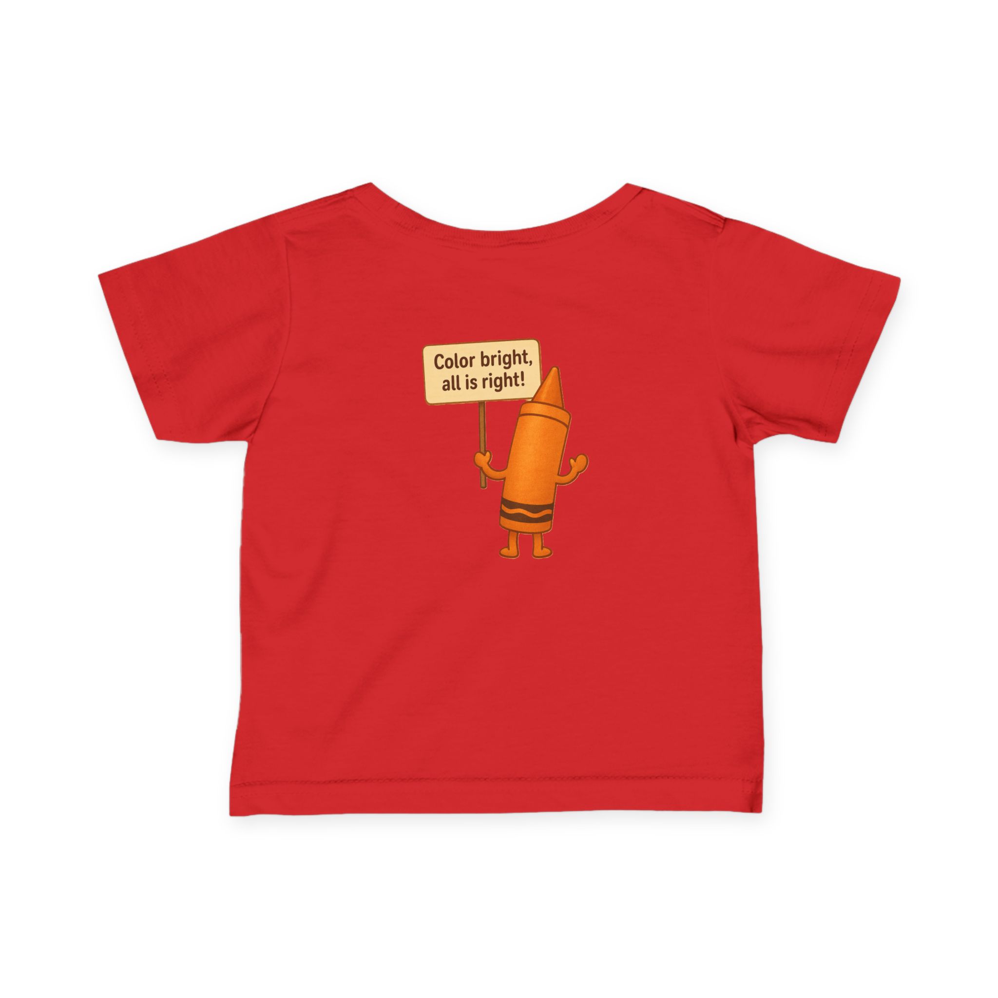 Colorful Toddler T-Shirt: Cheerful Crayon - Image 2