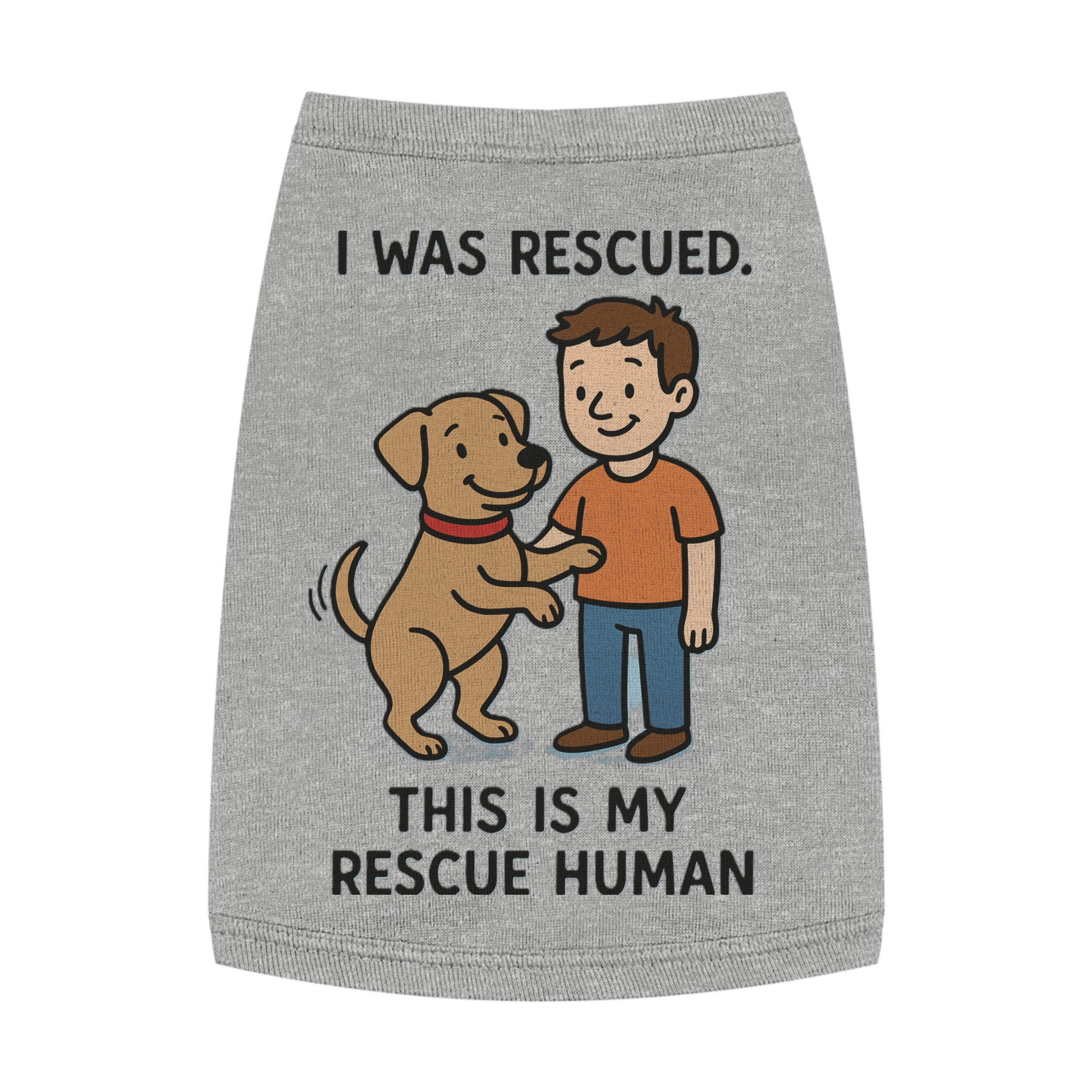 Rescue Human Pet Tank Top - Image 4