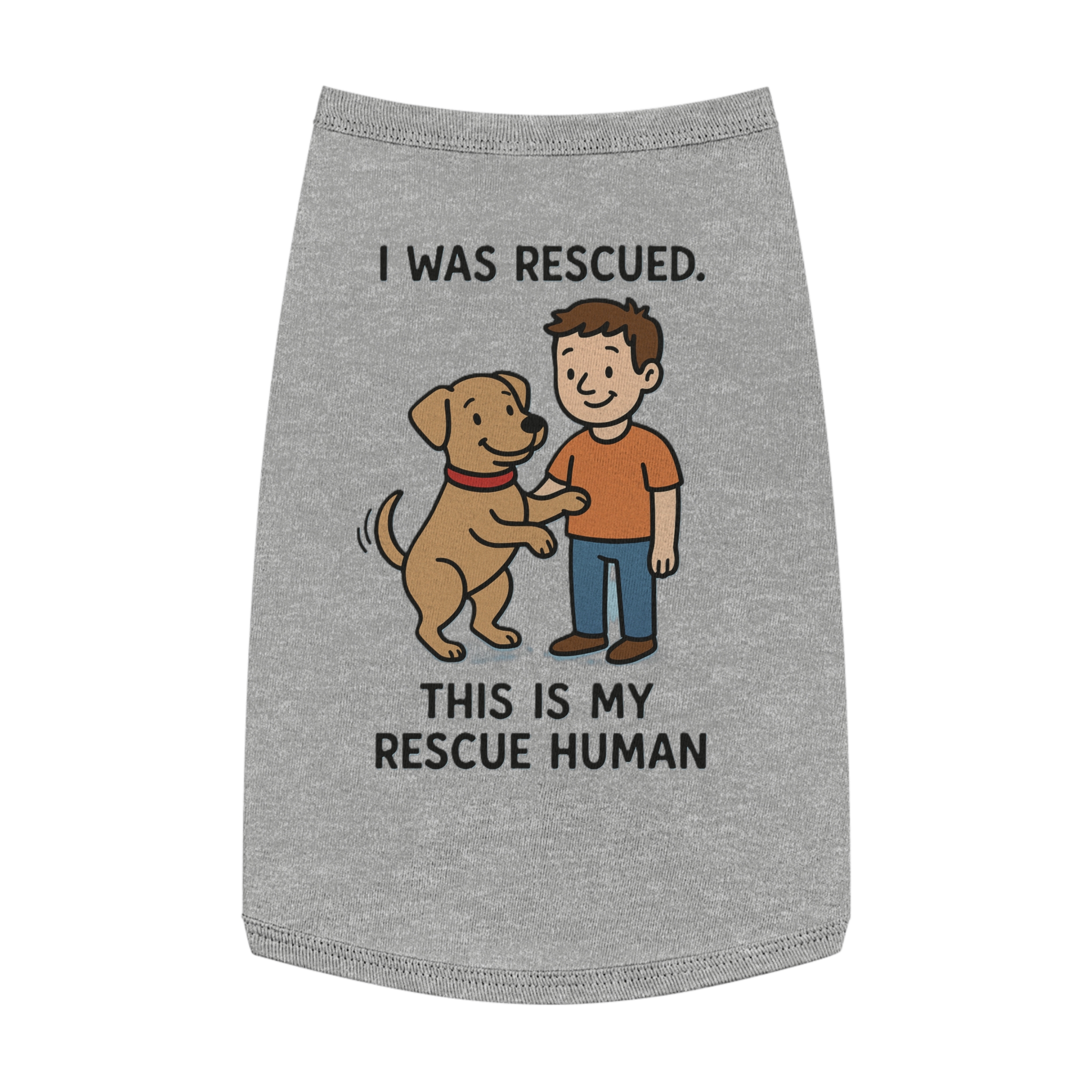 Rescue Human Pet Tank Top - Image 2