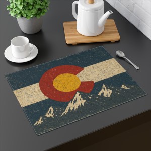 Colorado Vintage Placemat, Rustic Table Decor