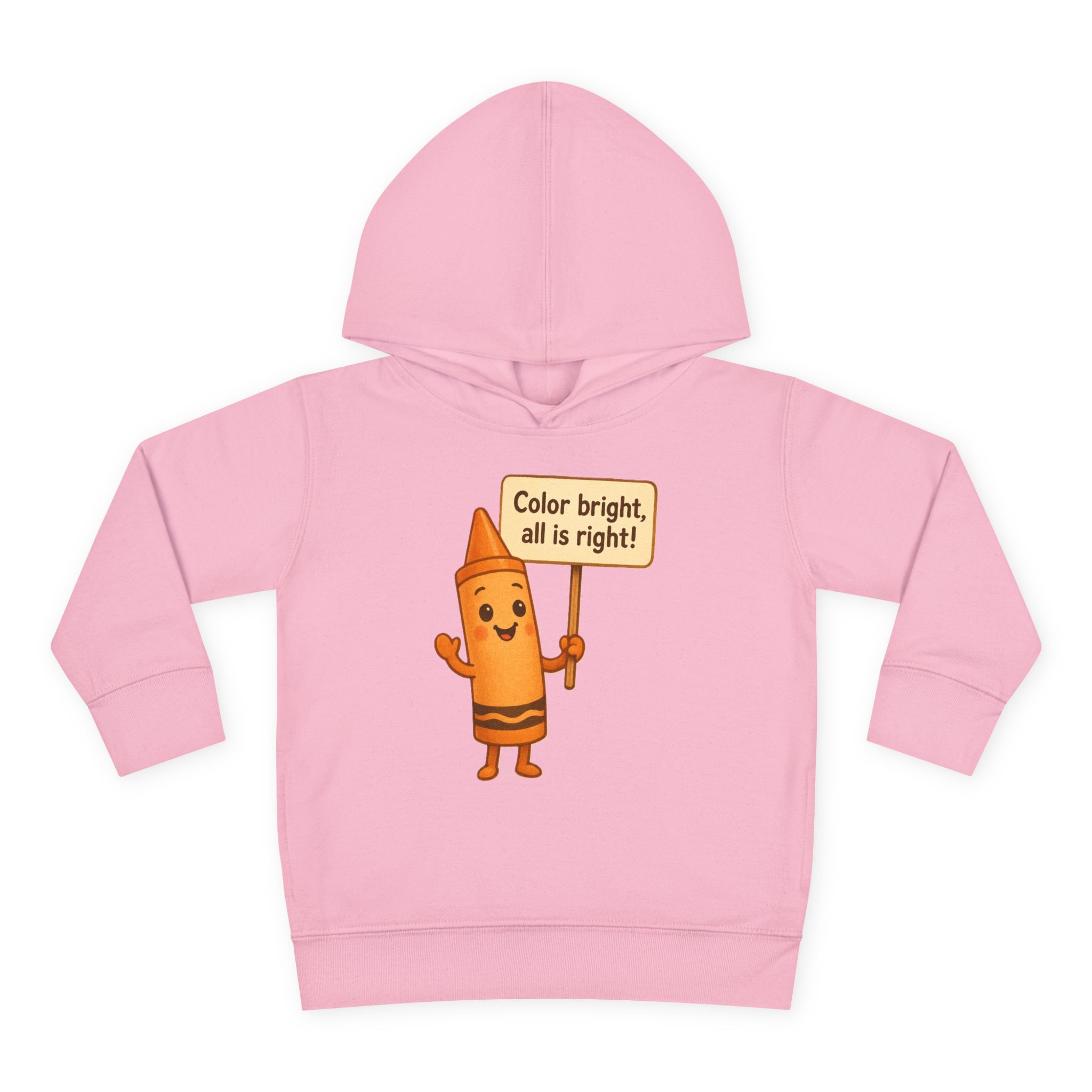 Colorful Toddler Hoodie - Cheerful Crayon - Image 21