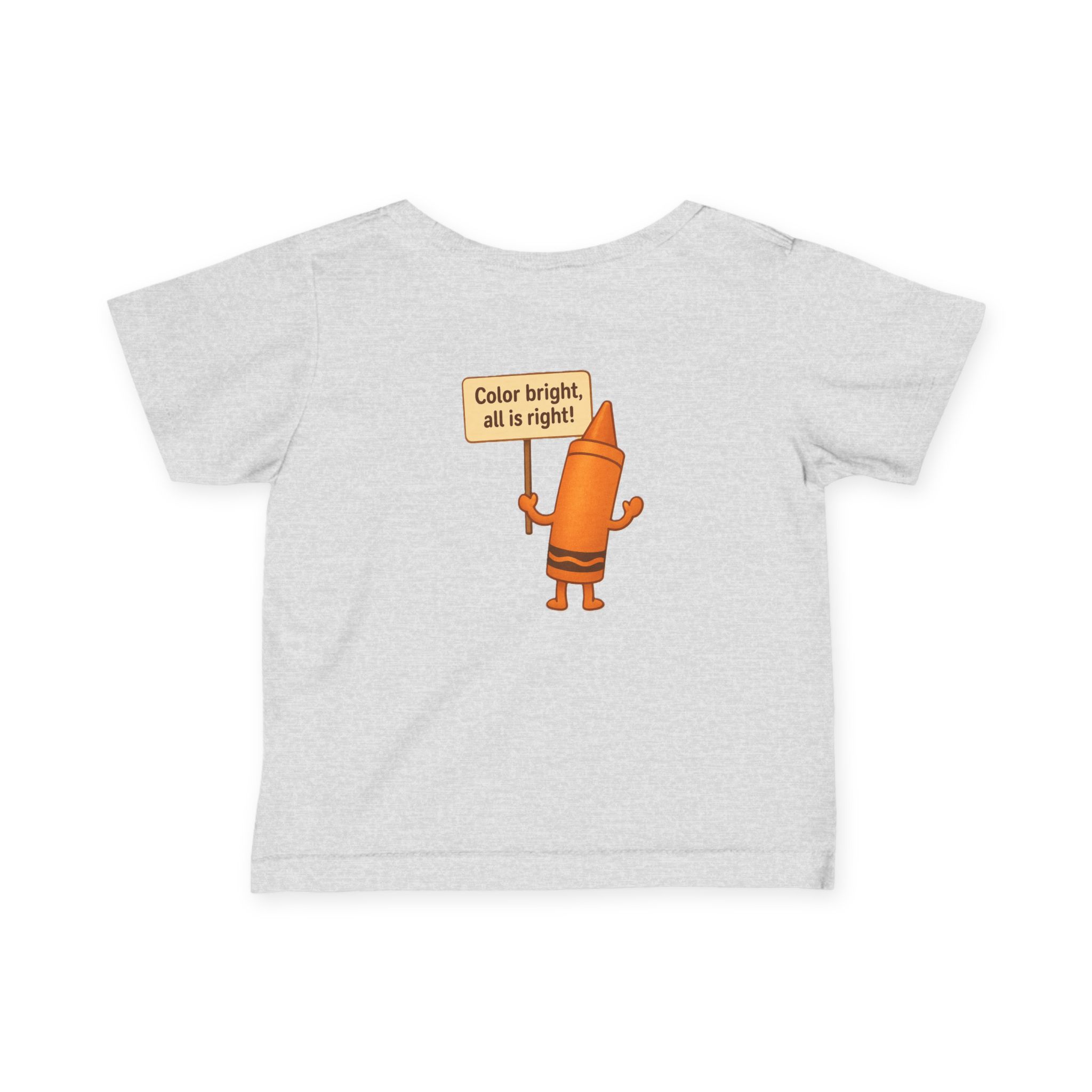 Colorful Toddler T-Shirt: Cheerful Crayon - Image 8