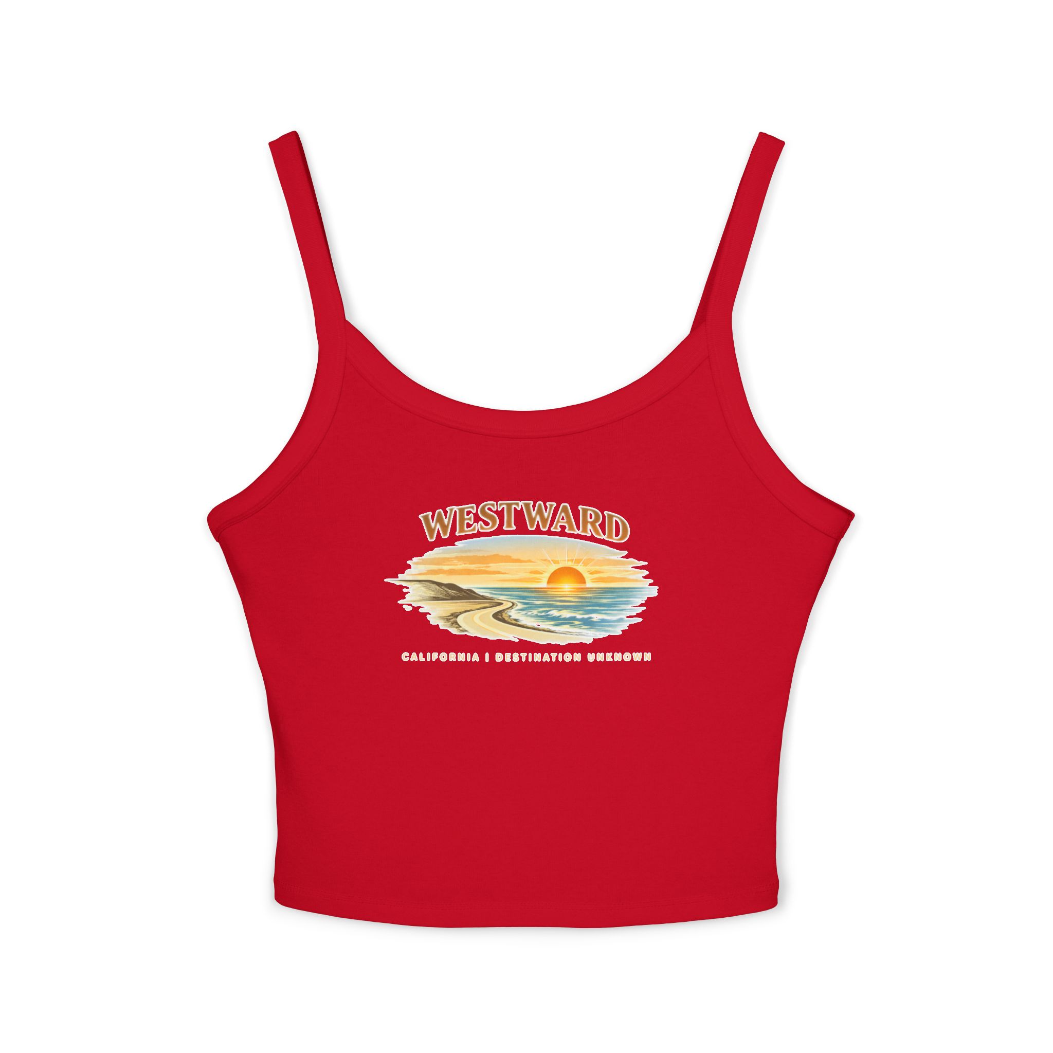 Westward Womens Spaghetti Strap Tank - California Collection - Destination Unknown - Image 20
