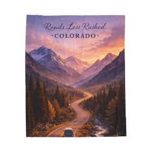 Roads Less Rushed Plush Blanket - Mountain Therapy Collection