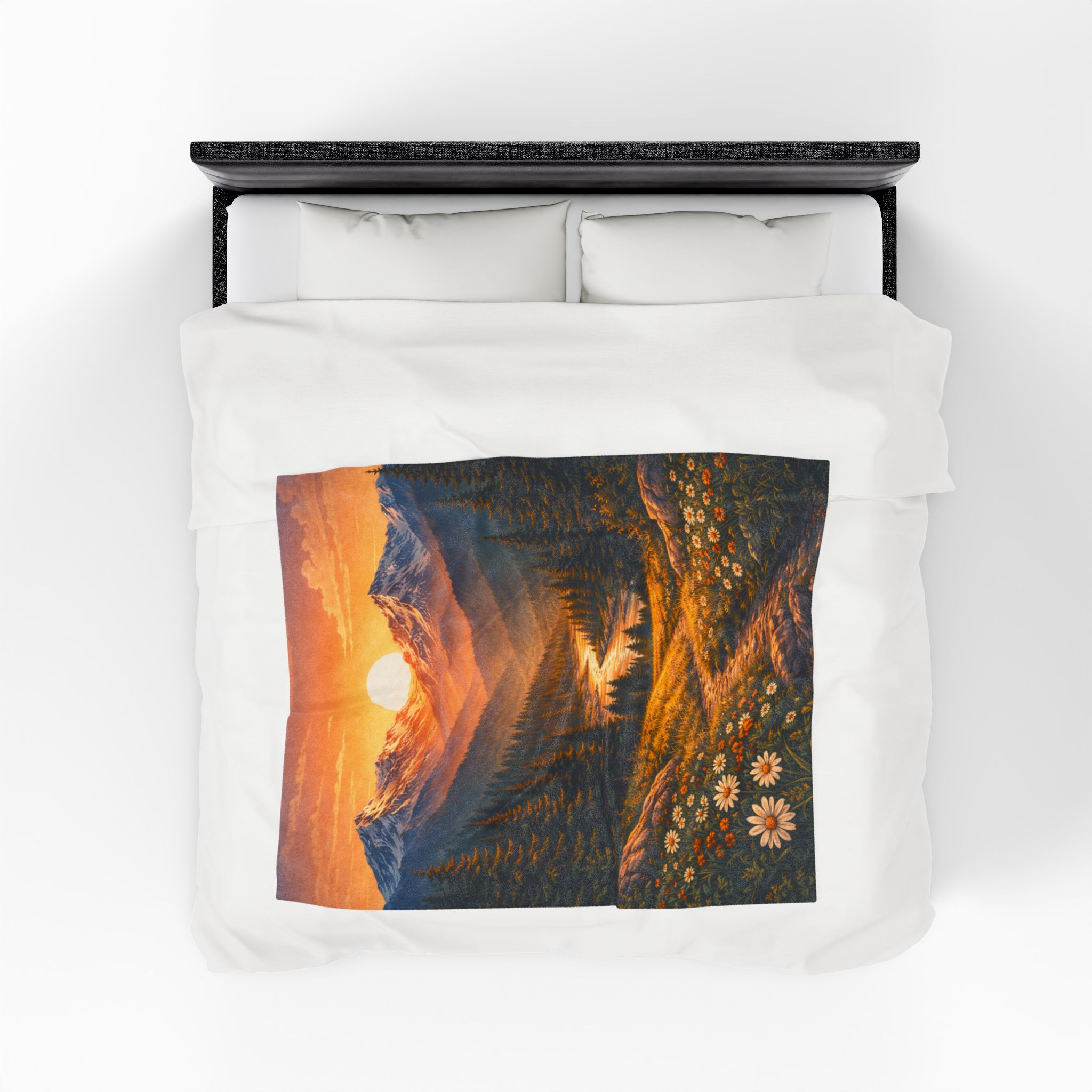 Colorado Sunrise Plush Blanket - Colorado Collection - Image 7