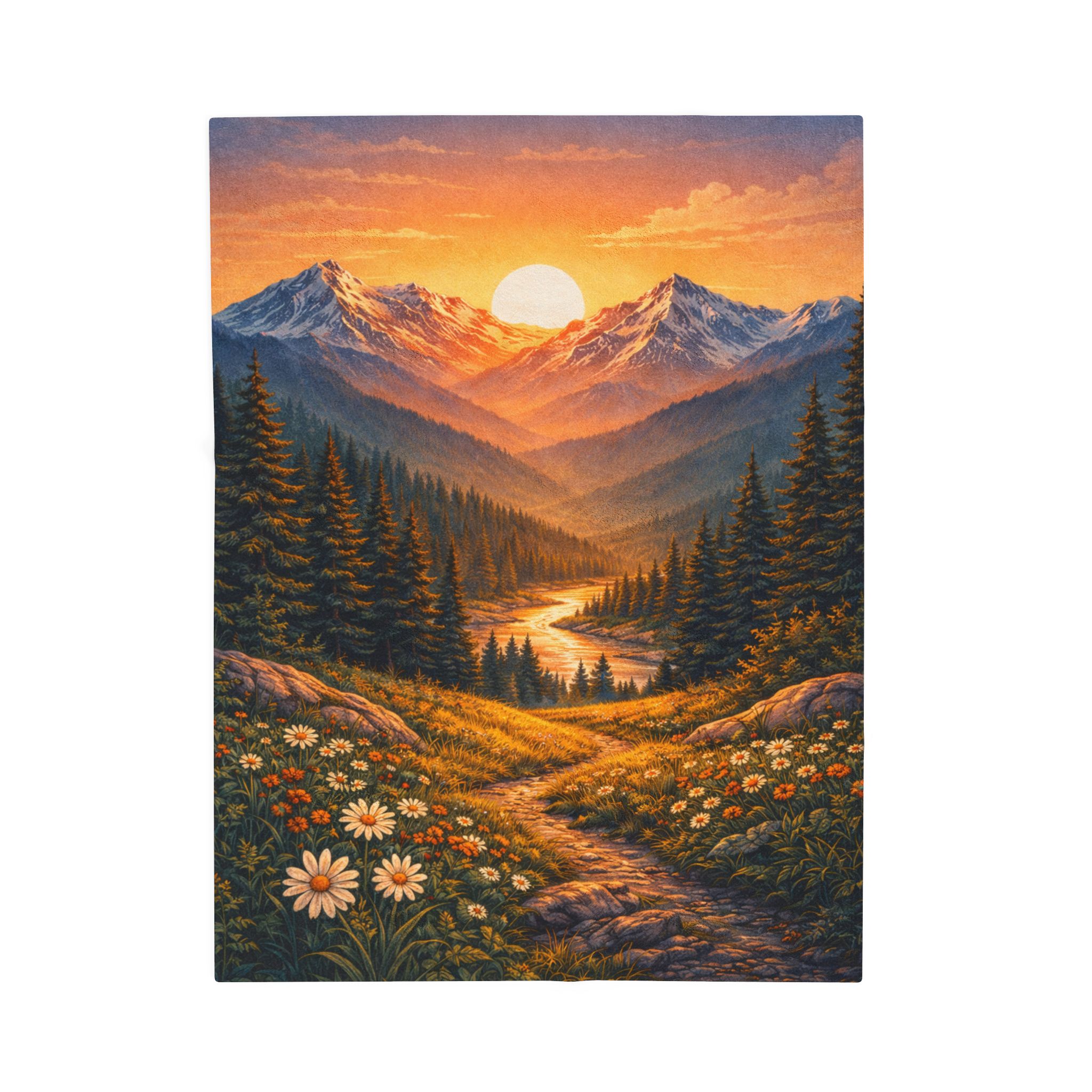Colorado Sunrise Plush Blanket - Colorado Collection - Image 15
