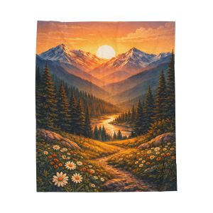 Colorado Sunrise Plush Blanket - Colorado Collection