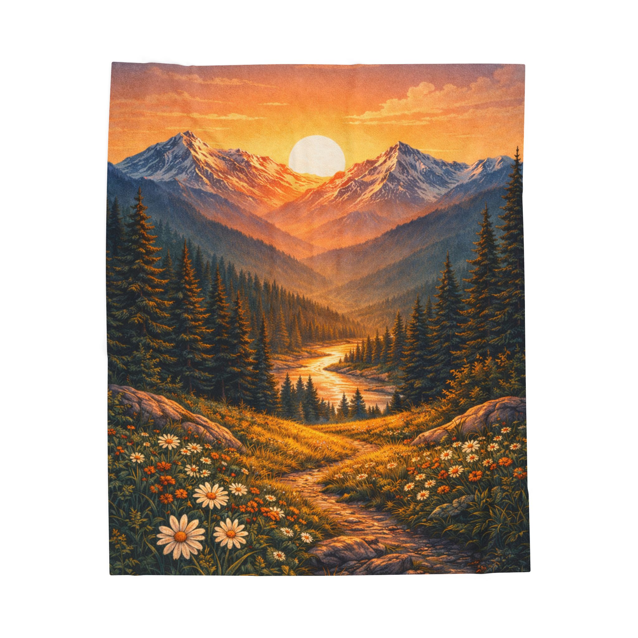 Colorado Sunrise Plush Blanket - Colorado Collection