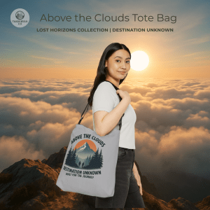 Above the Clouds - Lost Horizons Collection - Destination Unknown Adjustable Tote Bag