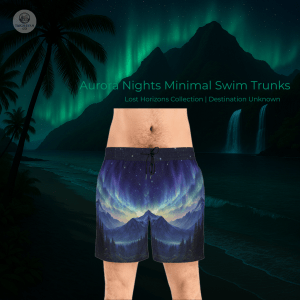 Aurora Nights Minimal Swim Trunks - Lost Horizons Collection - Destination Unknown
