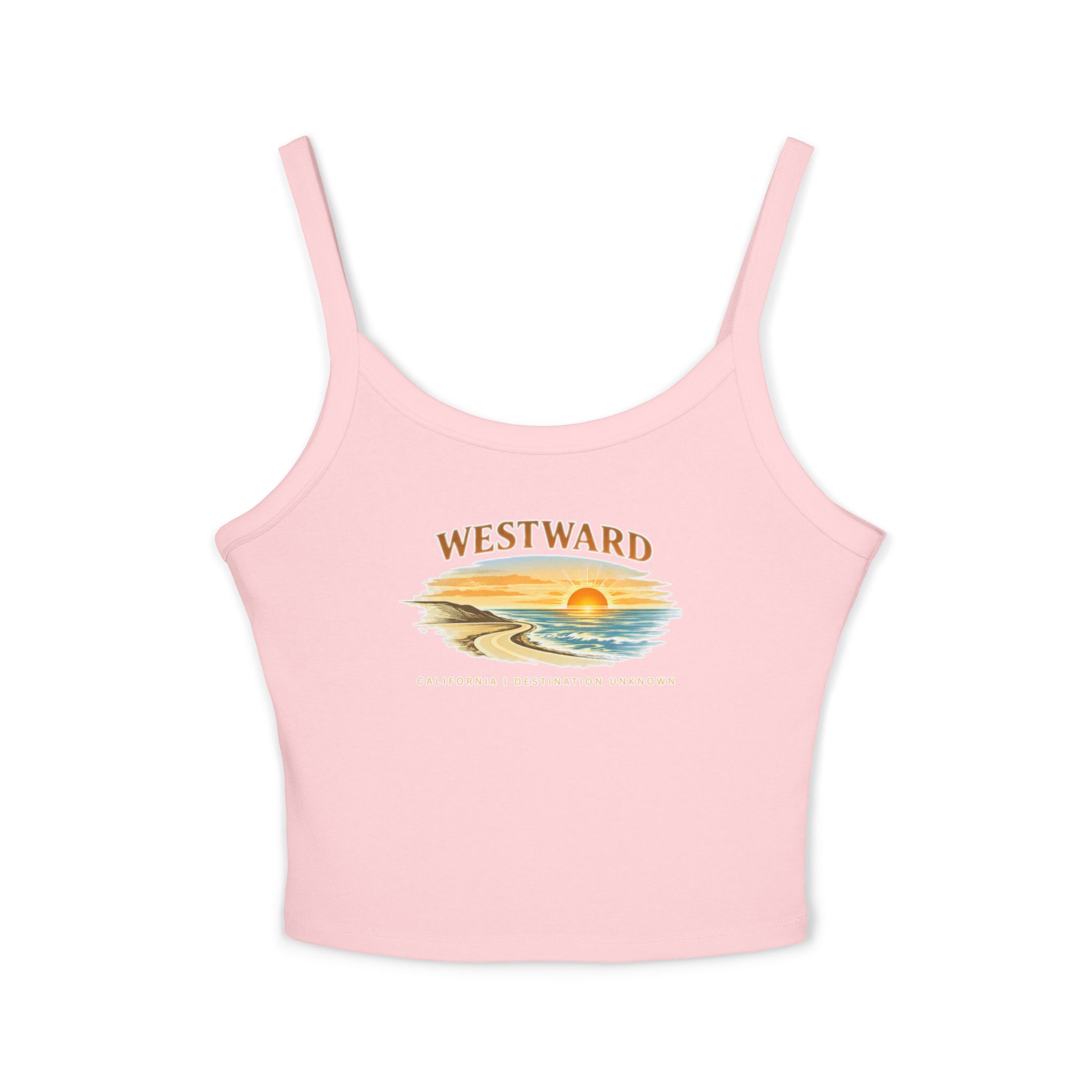 Westward Womens Spaghetti Strap Tank - California Collection - Destination Unknown - Image 26