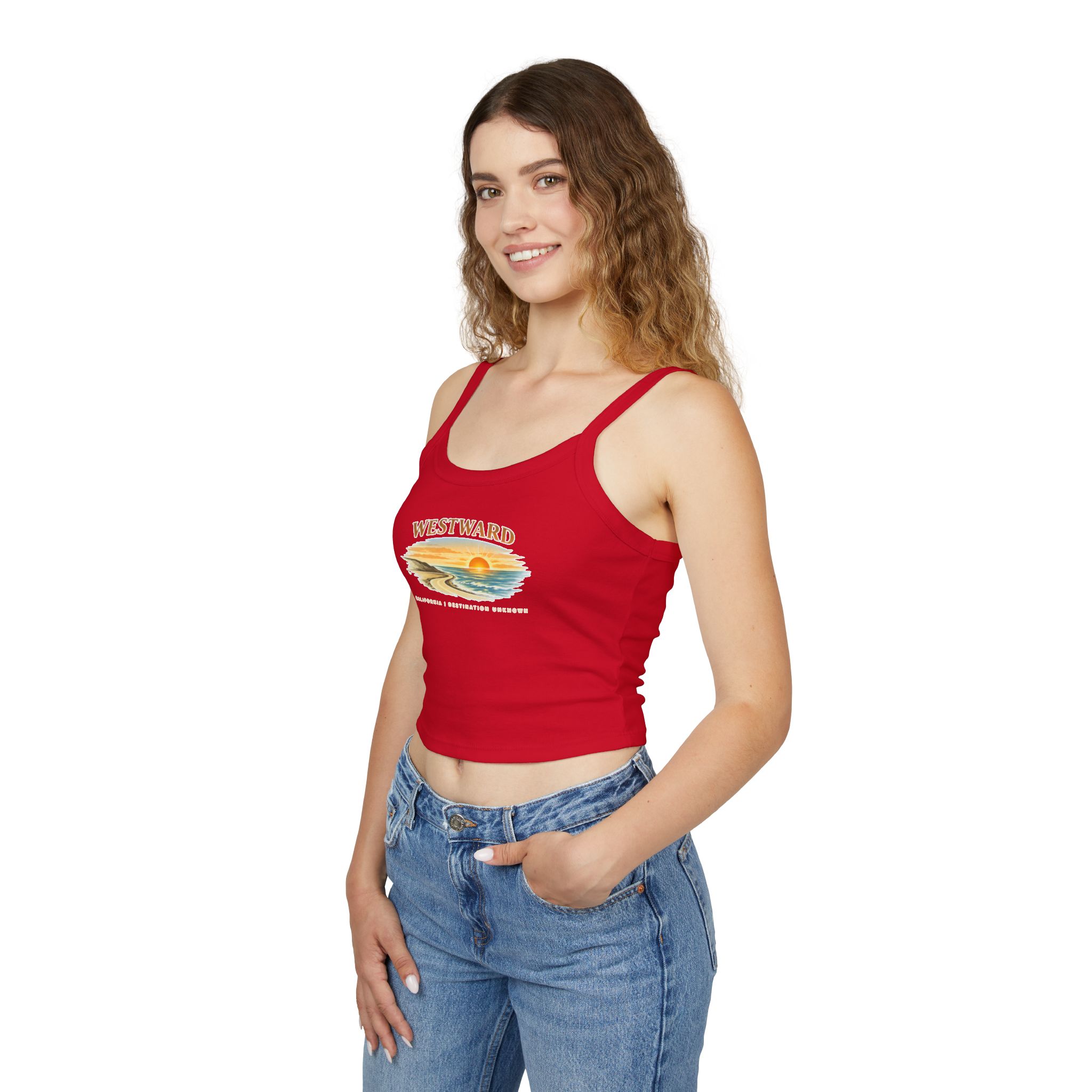 Westward Womens Spaghetti Strap Tank - California Collection - Destination Unknown - Image 23