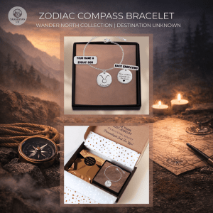 Zodiac Compass Bracelet – Wander North Collection – Destination Unknown