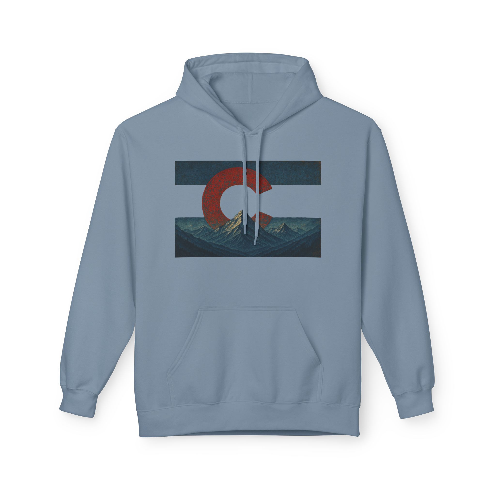 Colorado Flag Distressed Hoodie - Colorado Collection - Destination Unknown - Image 32