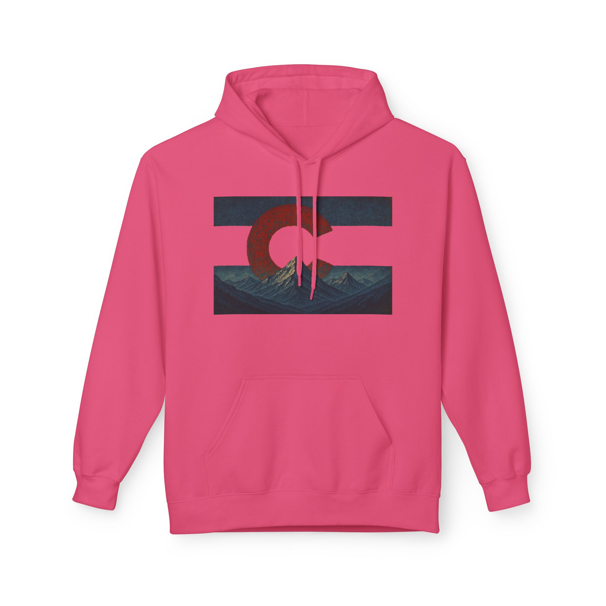 Colorado Flag Distressed Hoodie - Colorado Collection - Destination Unknown - Image 56