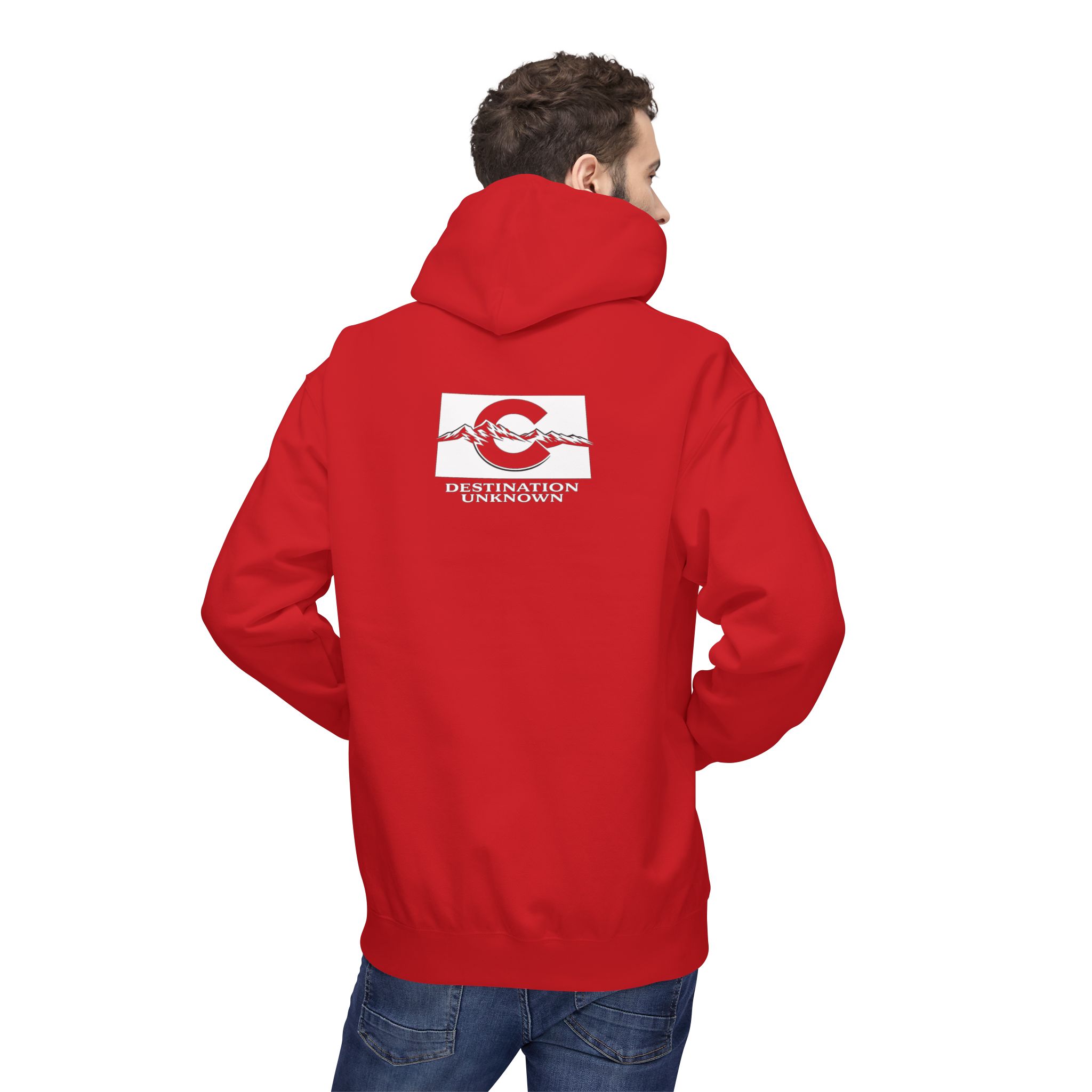 Colorado Flag Distressed Hoodie - Colorado Collection - Destination Unknown - Image 67